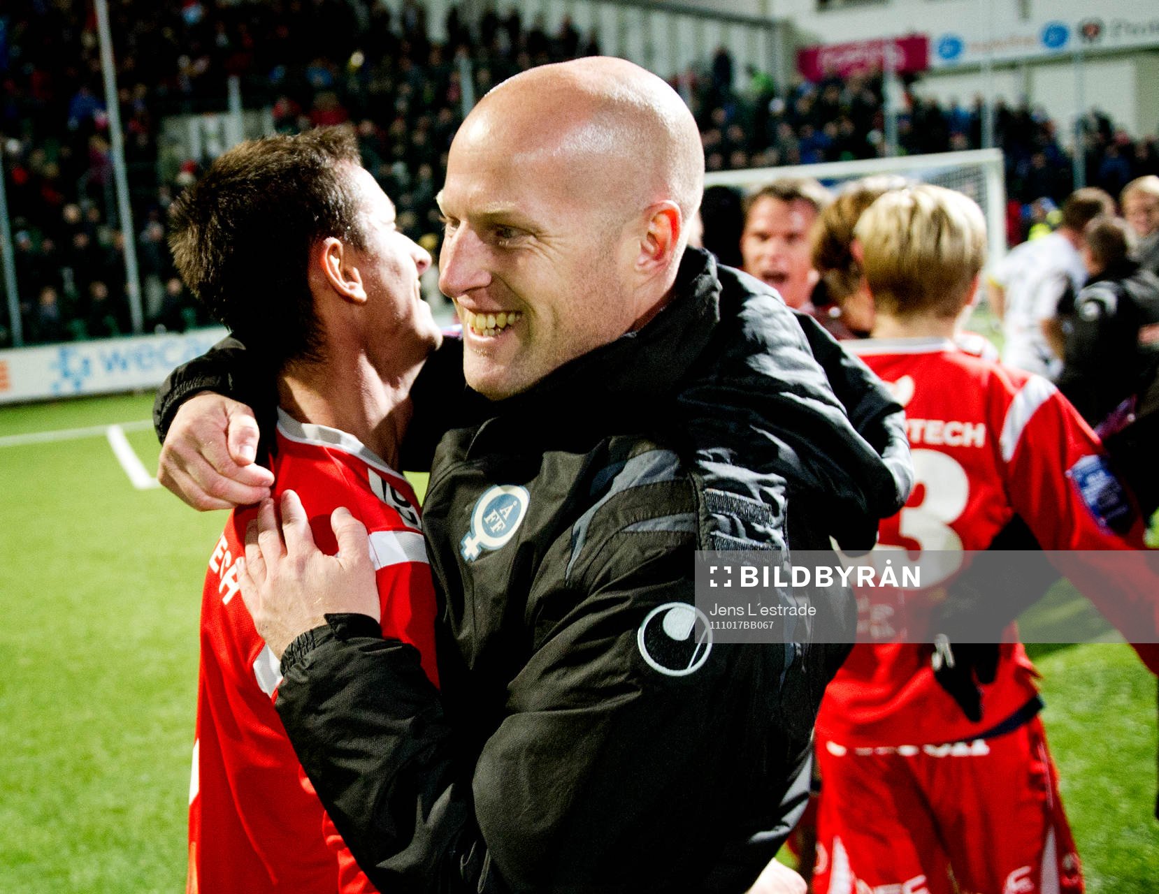 Andreas Thomsson, tränare, Åtvidaberg, jubel, klubbben
