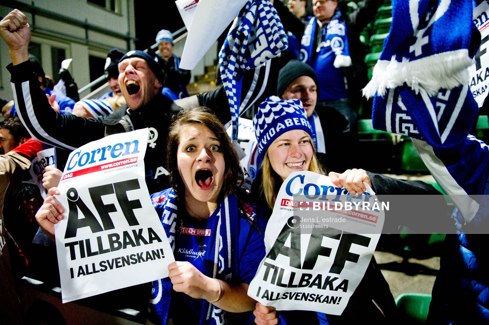  Åtvidaberg är tillbaka i Allsvenskan, jubel, glädje.