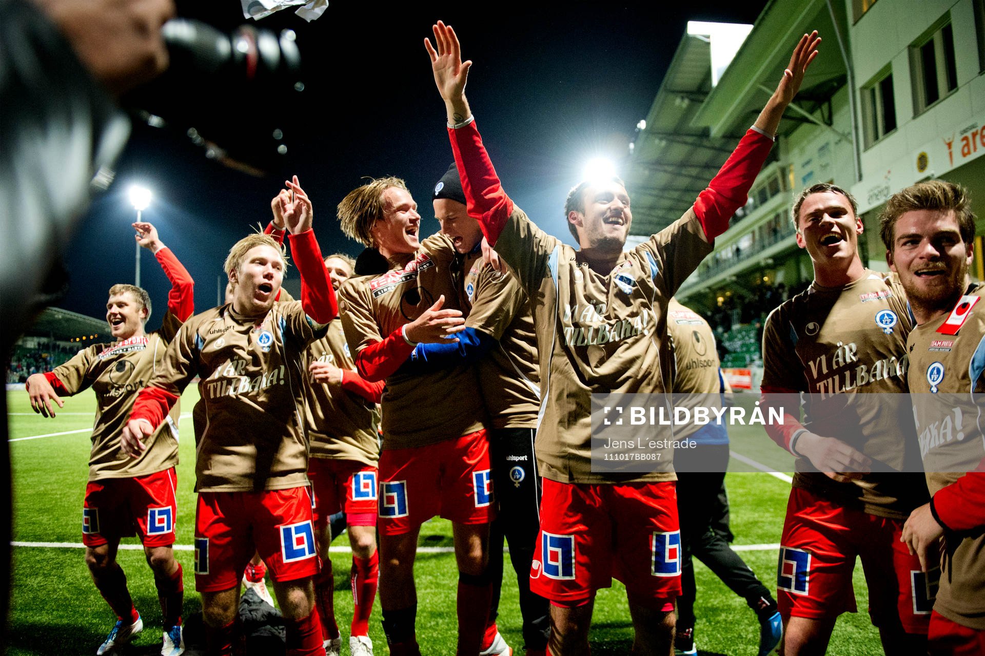 Åtvidaberg klara för  Allsvenskan, jubel, glädje.