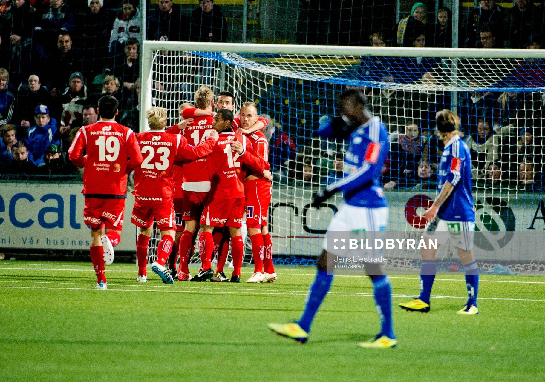 Oscar Möller, Åtvidaberg gör 0-1, jubel