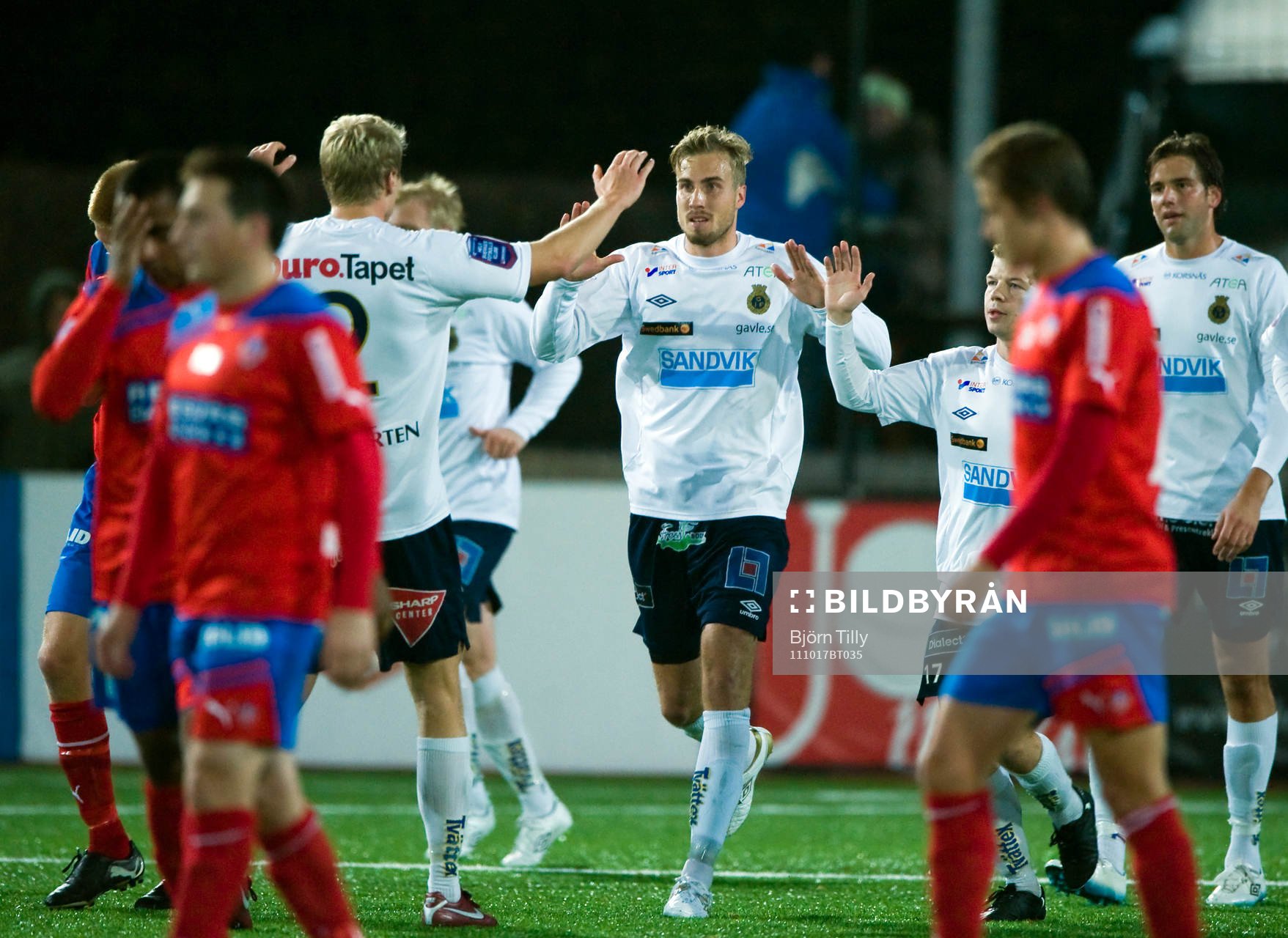  Daniel Theorin, Gefle, jubel efter 2-0 på straff.