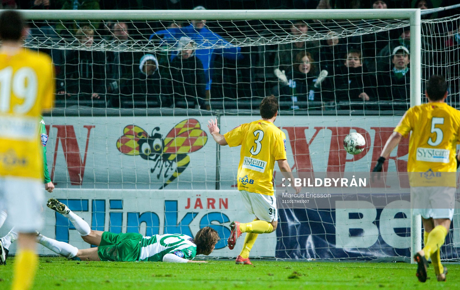 Björn Runström, Hammarby nickar in 2-1