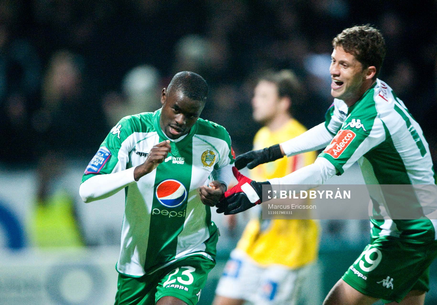 Maic Sema och Paulinho Guara, Hammarby jubel