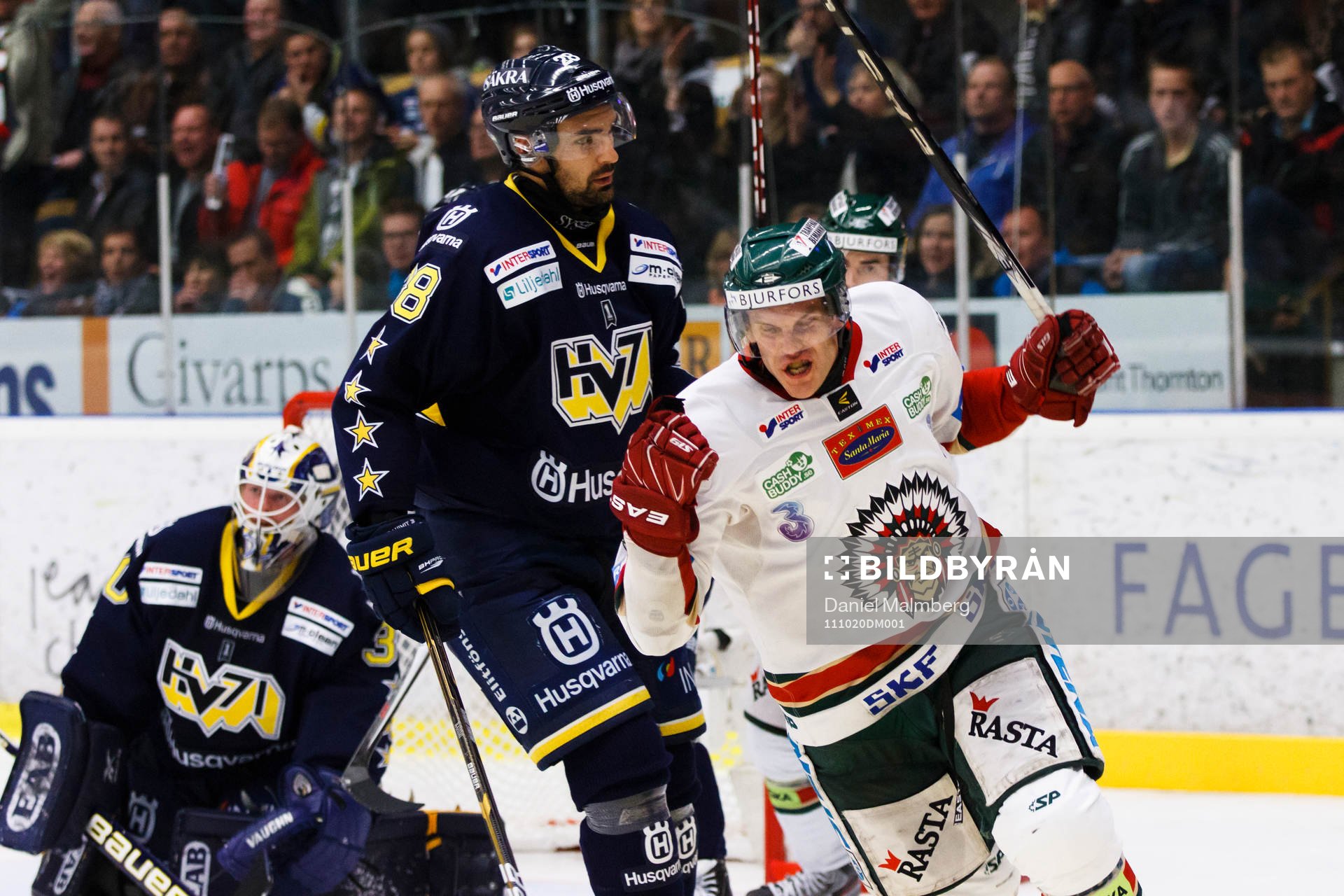 Magnus Kahnberg, Frölunda,  jubel, Daniel Rahimi och