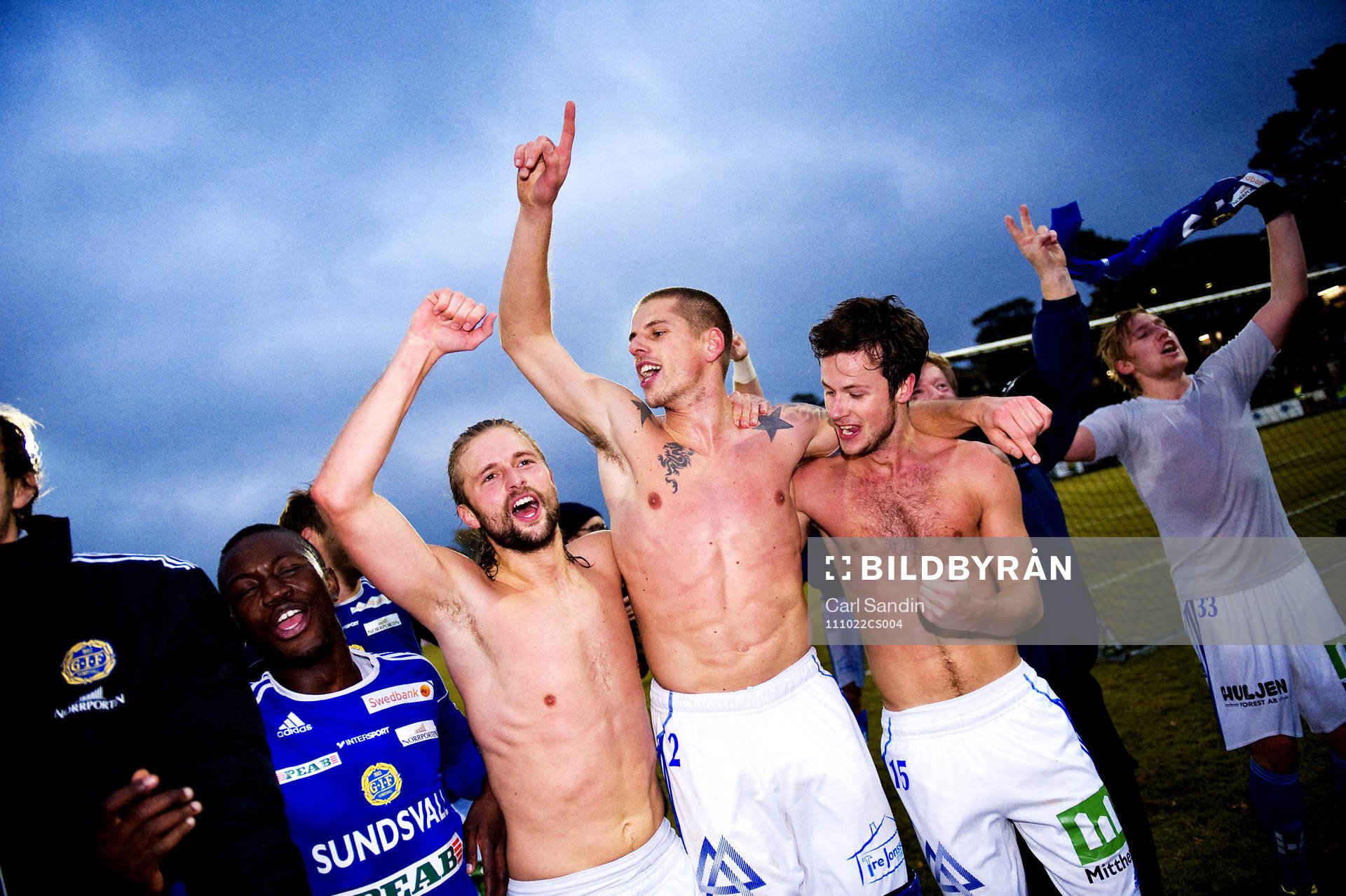 Sundsvall klara för Allsvenskan, jubel, glädje