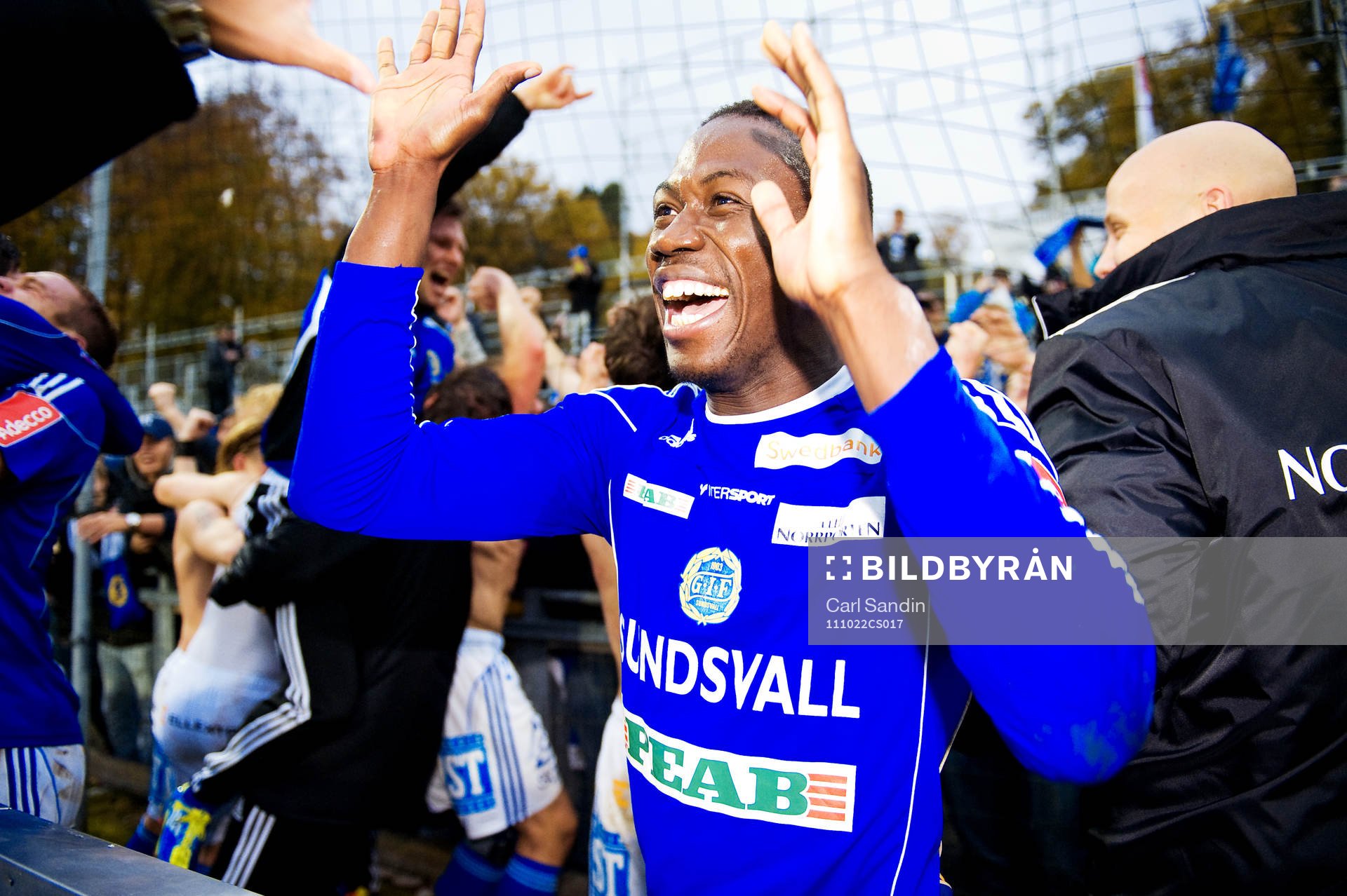 Pa Amat Dibba, Sundsvall klara för Allsvenskan, jubel,