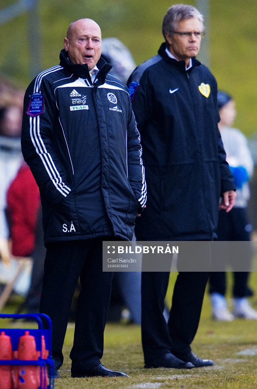 Sören Åkeby, tränare, Sundsvall, Hans Lindbom, tränare,
