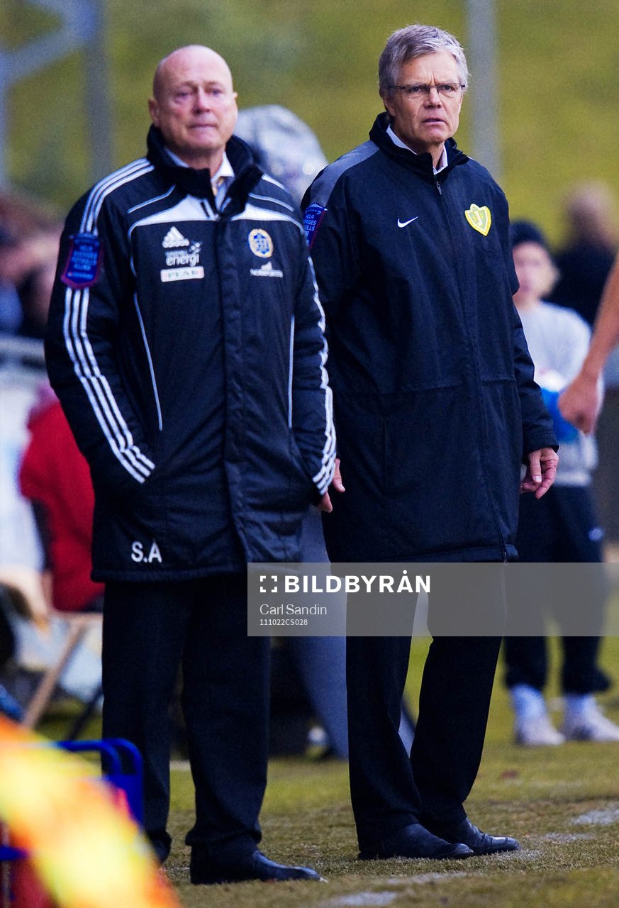 Sören Åkeby, tränare, Sundsvall, Hans Lindbom, tränare,