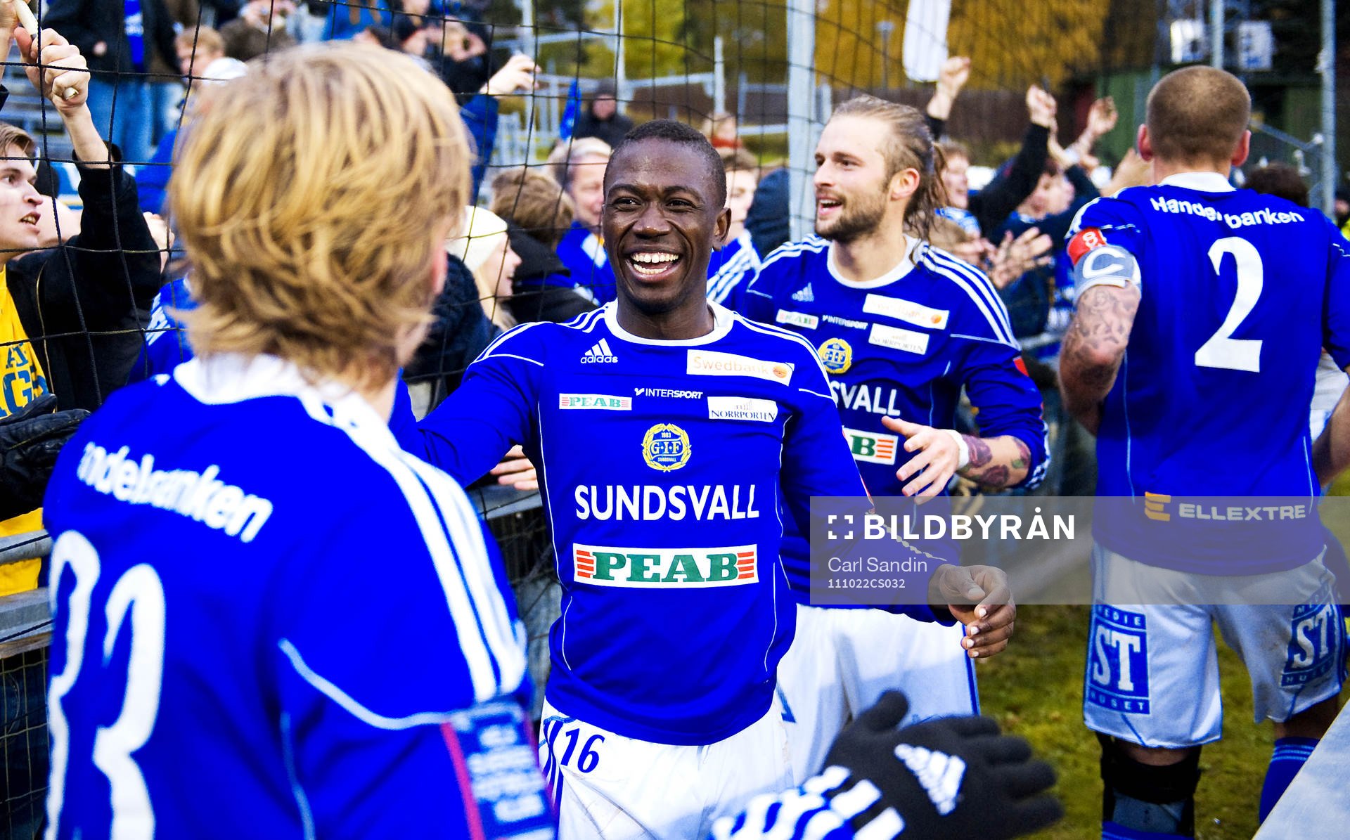 Pa Amat Dibba, Sundsvall klara för Allsvenskan, jubel,