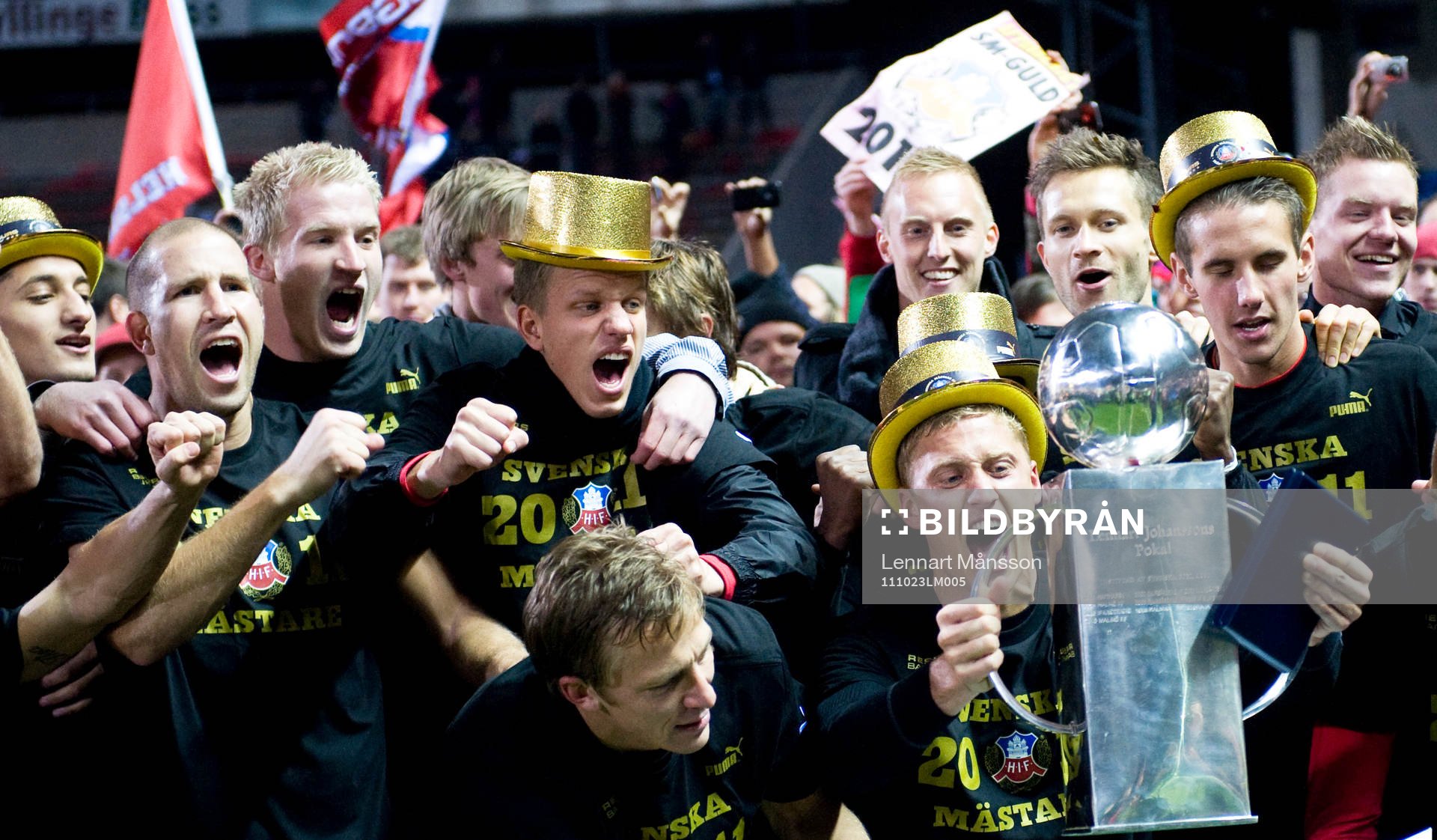 SM-guld, Svenska Mästare 2011, pokal,  jubel, glädje