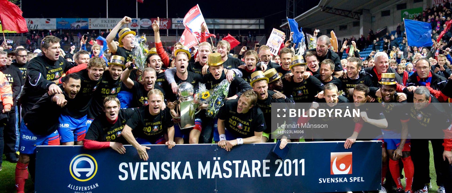 SM-guld, Svenska Mästare 2011, pokal,  jubel, glädje
