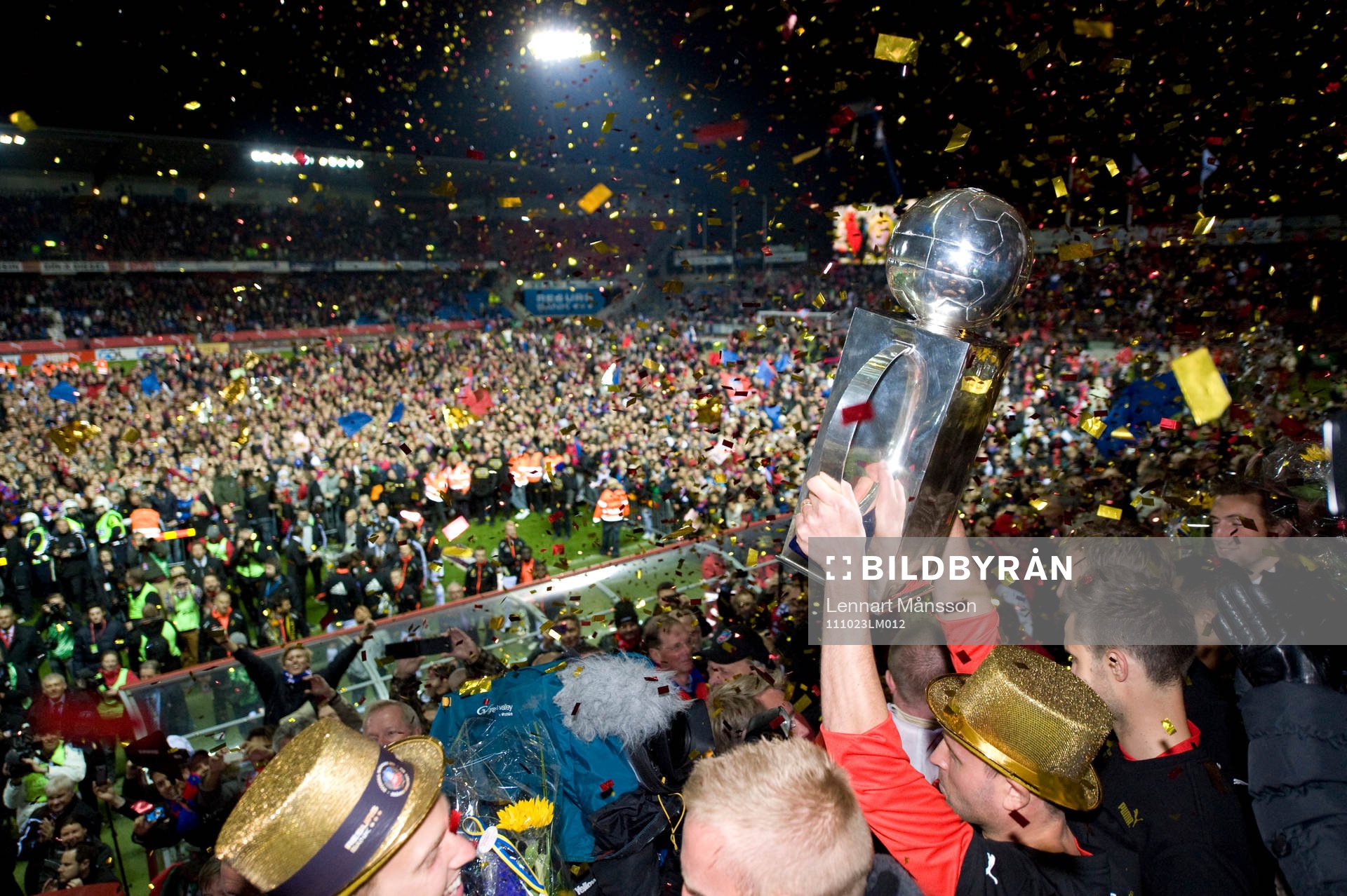 SM-guld, Svenska Mästare 2011, pokal,  jubel, glädje