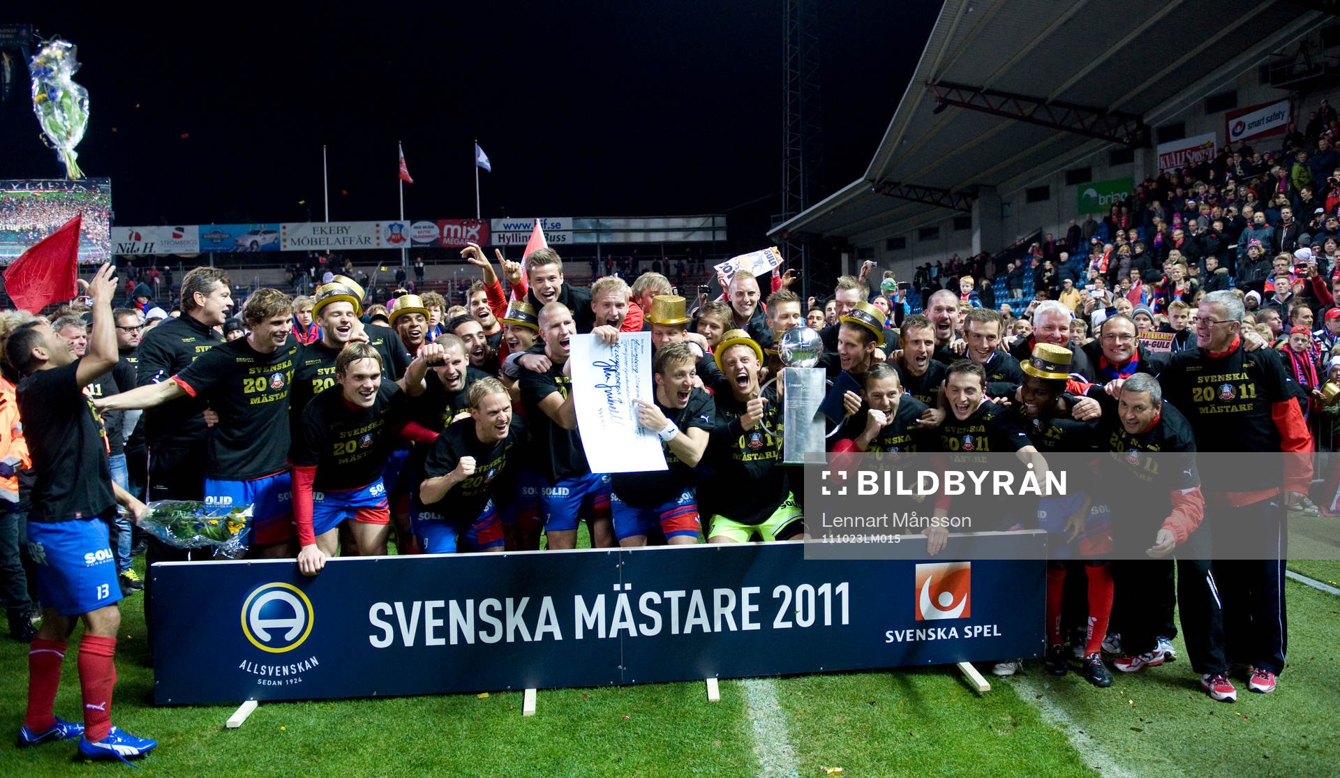 SM-guld, Svenska Mästare 2011, pokal,  jubel, glädje