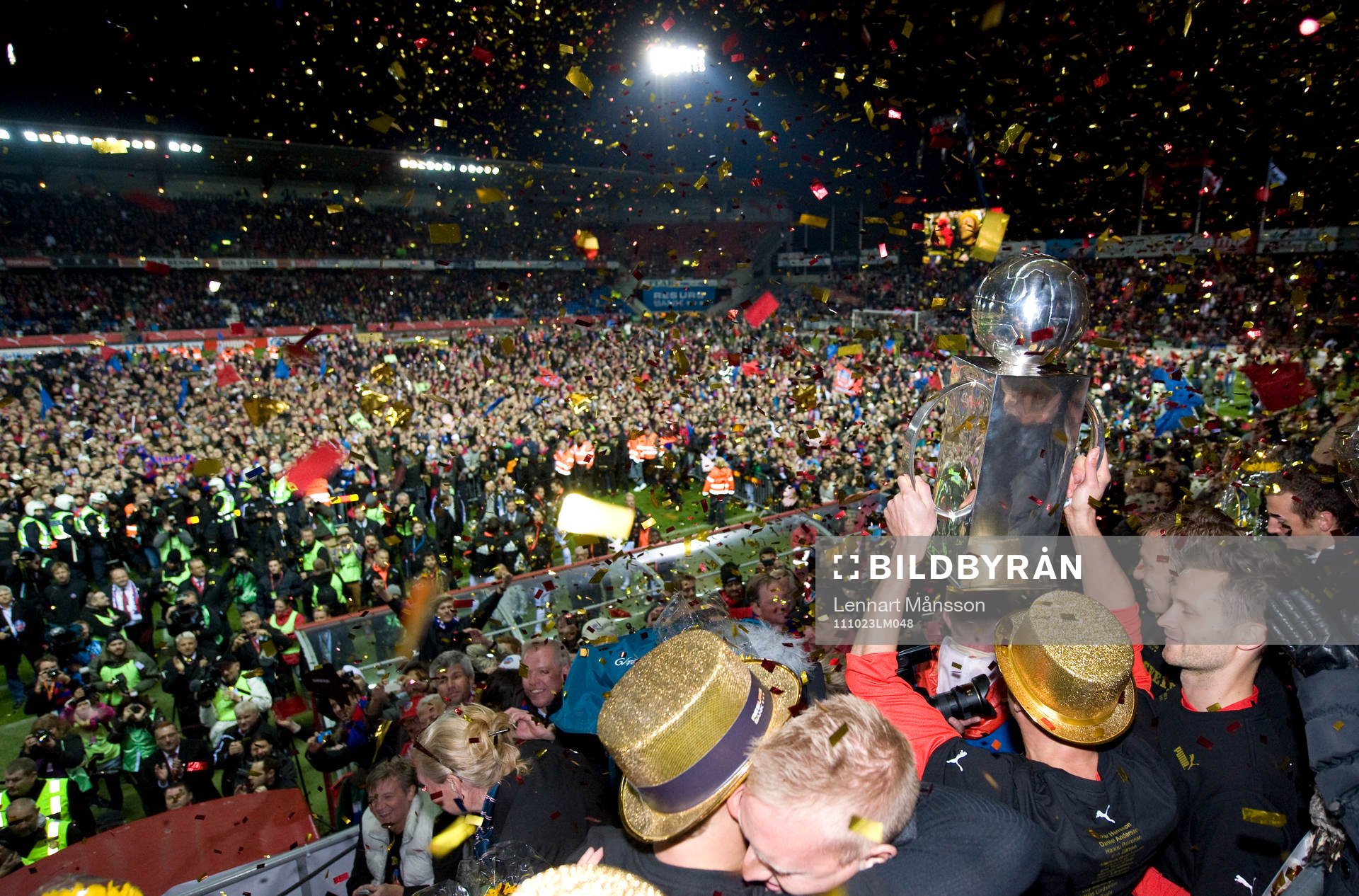 SM-guld, Svenska Mästare 2011, pokal,  jubel, glädje