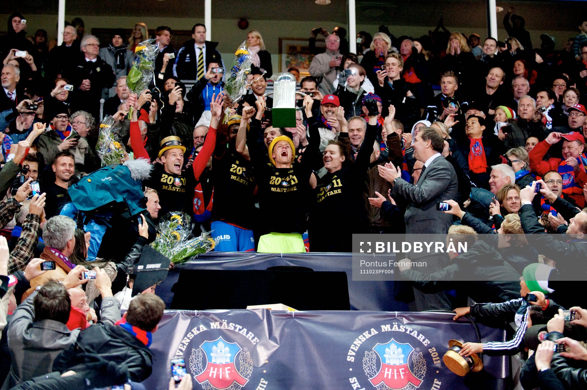 SM-guld, Svenska Mästare 2011, pokal,  jubel, glädje