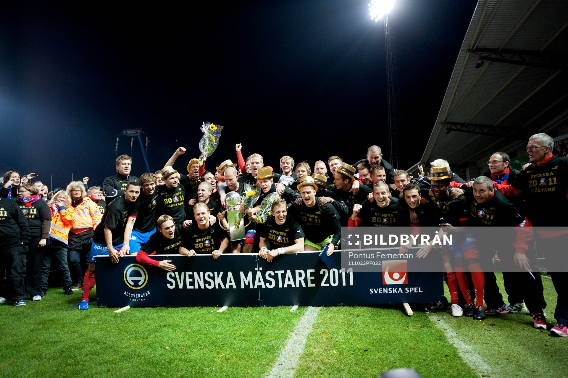 SM-guld, Svenska Mästare 2011, pokal,  jubel, glädje