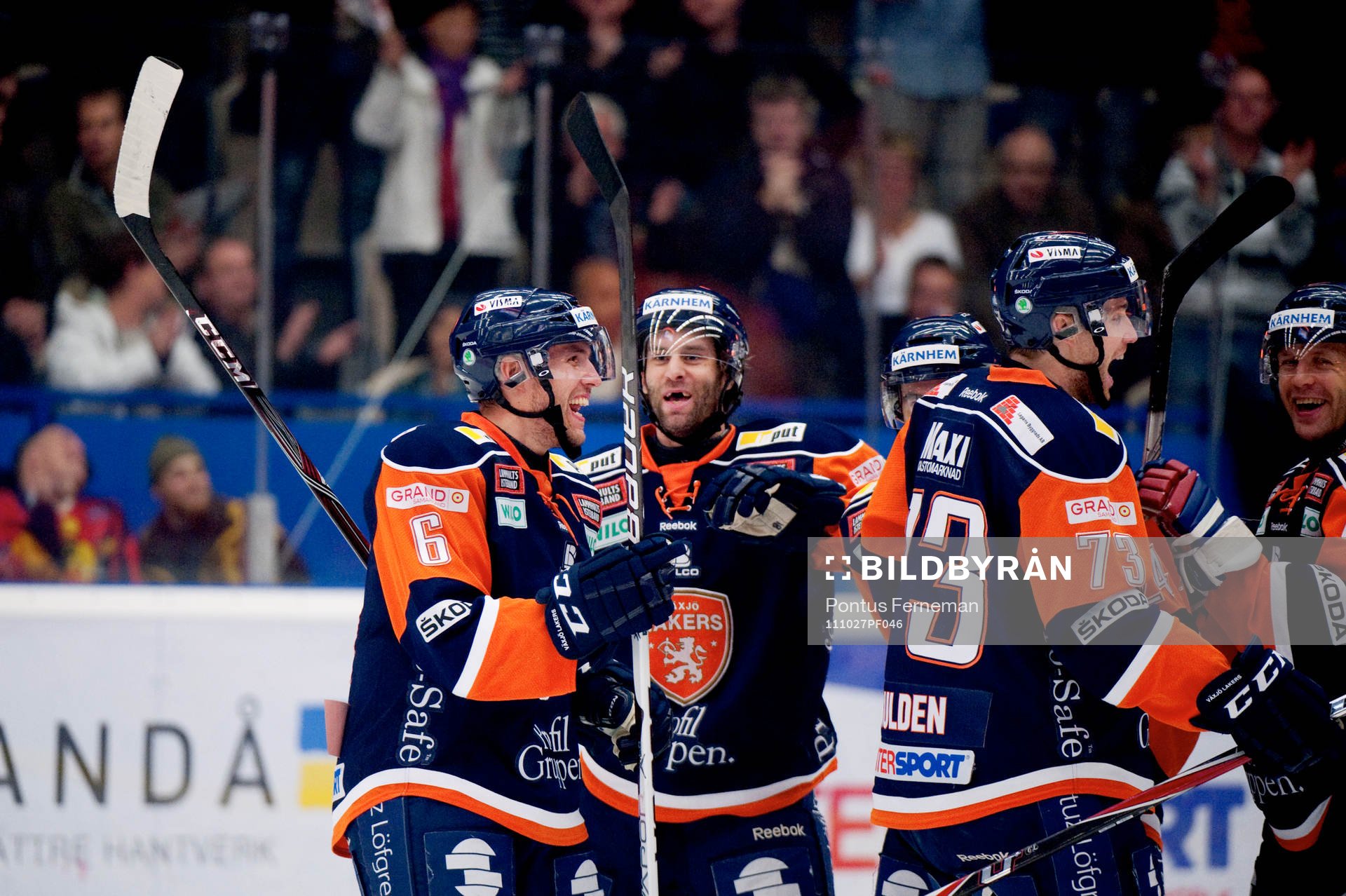 Jonas Holös, Växjö, Per Hållberg, Växjö, jubel