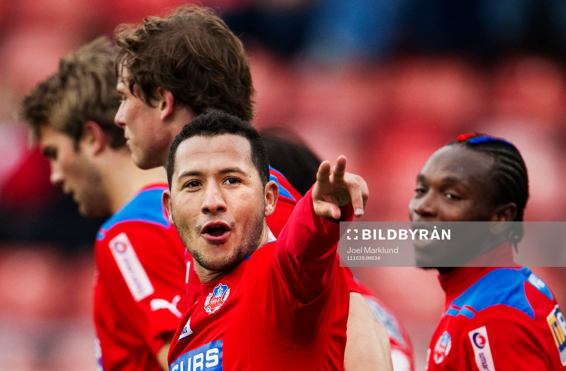 Rachid Bouaouzan, Helsingborg, jubel mot fansen