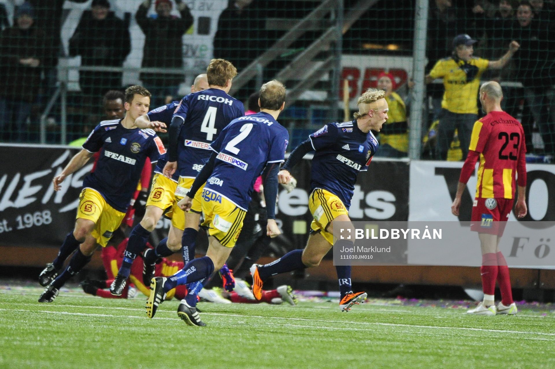 Sebastian Andersson, Ängelholm gör 1-1, jubel
