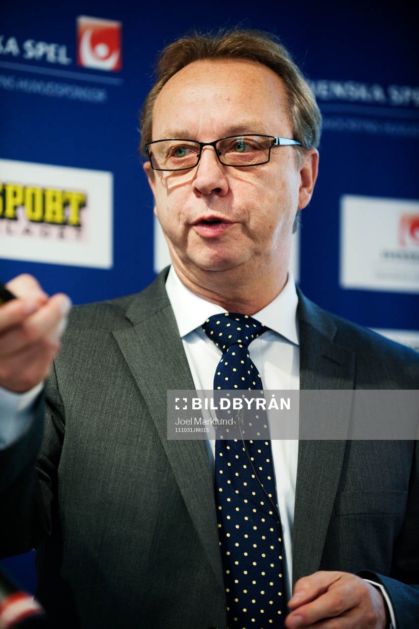 Pär Mårts, förbundskapten, presenterade Tre Kronors