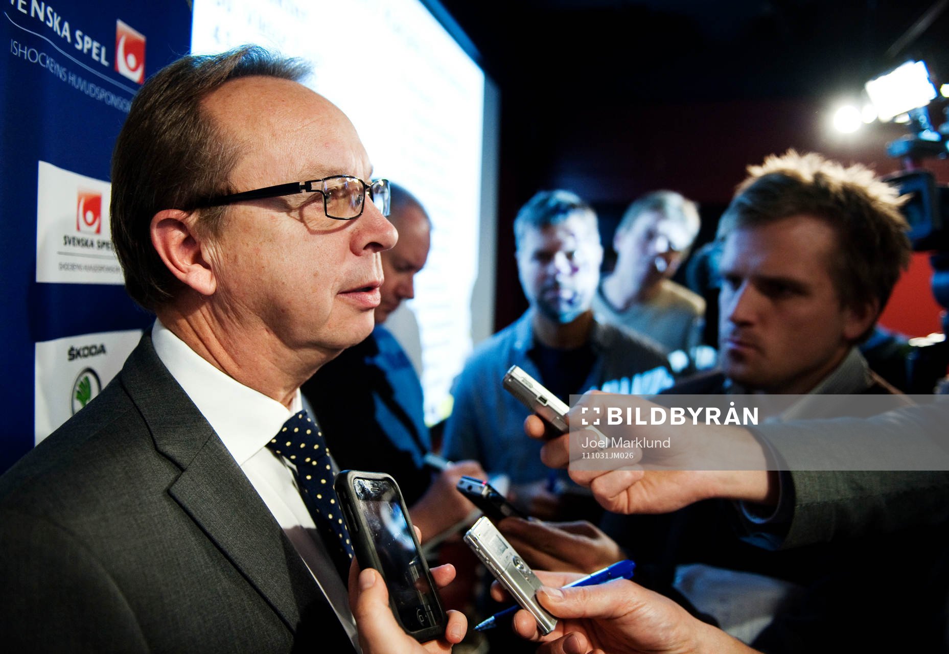 Pär Mårts, förbundskapten, presenterade Tre Kronors