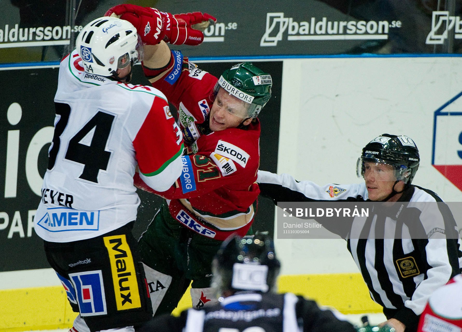 Fredrick Meyer, Modo, Nicklas Lasu, Frölunda, slagsmål,