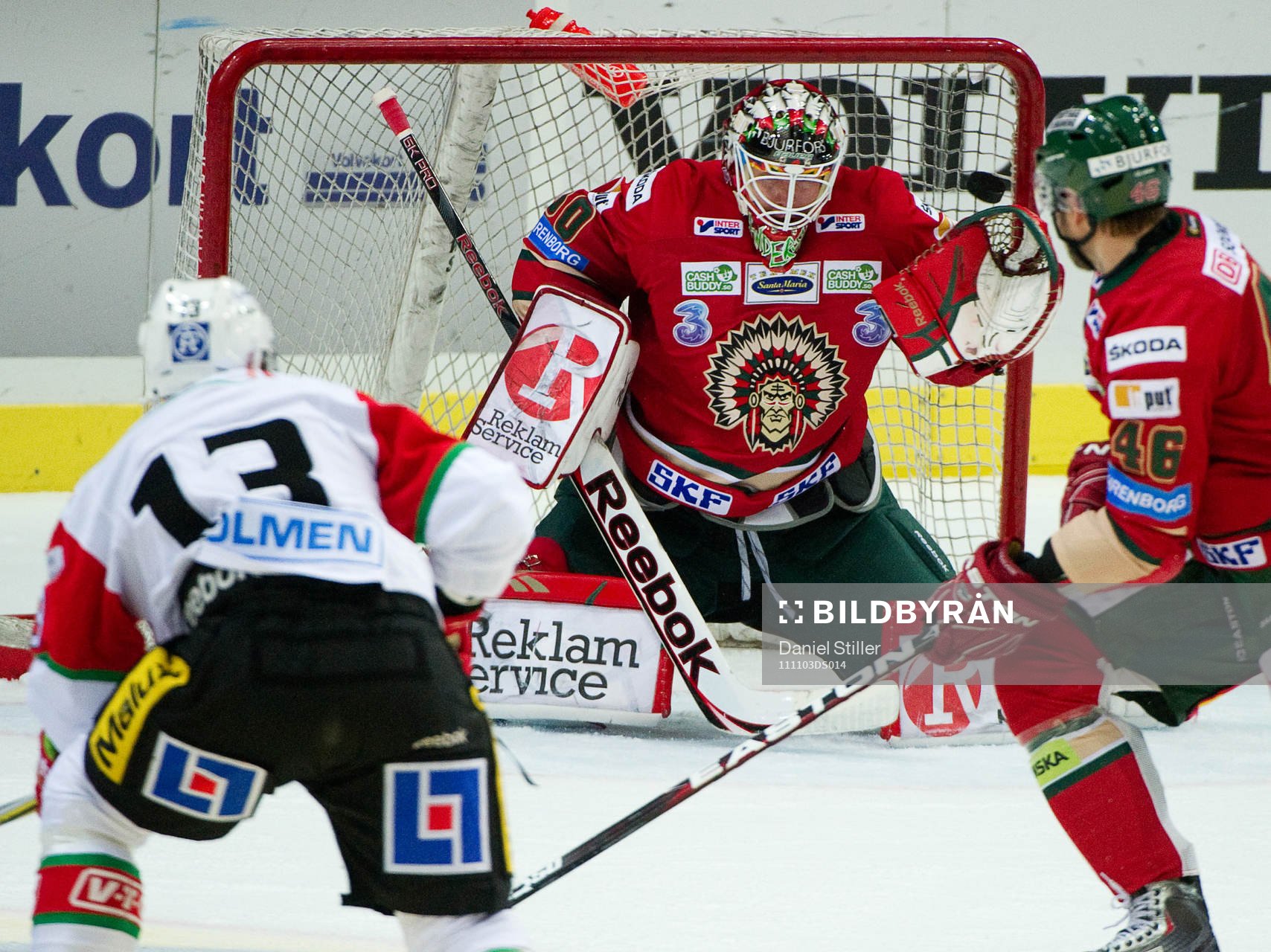 Fredric Andersson, Modo, gör 2-0 bakom Frederik Andersen,