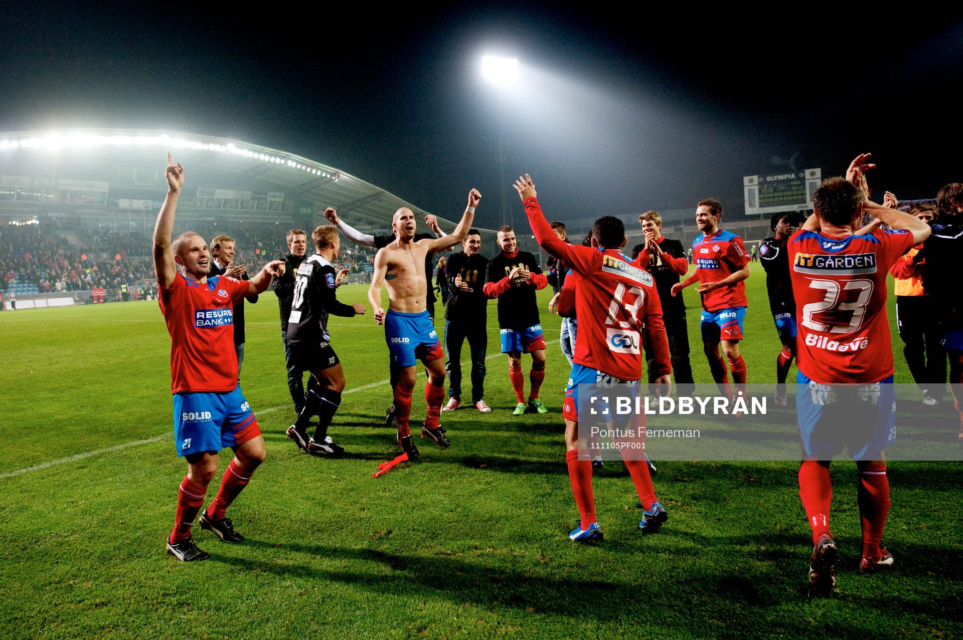 Helsingborg firar guldet i Svenska Cupen
