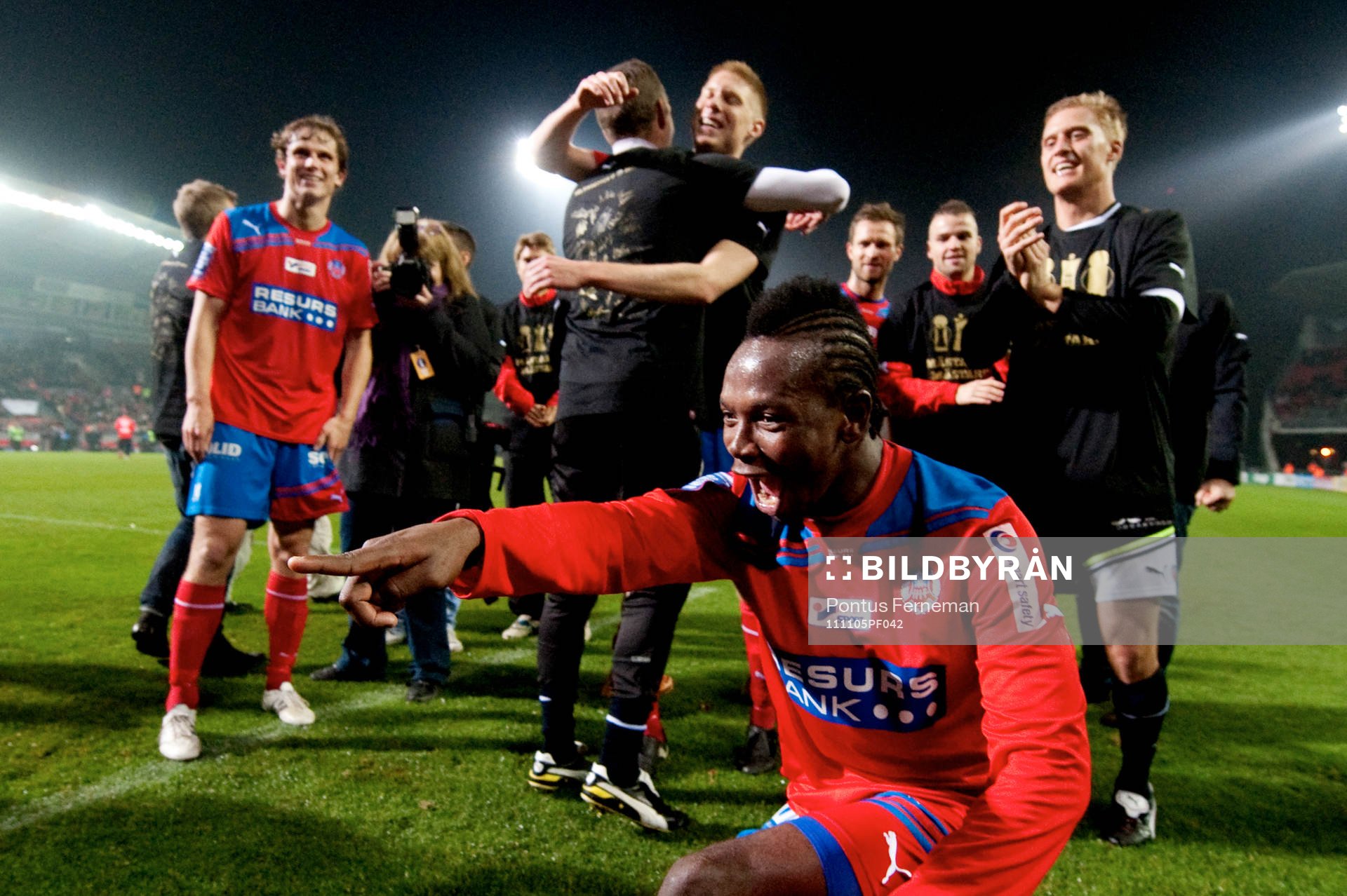 Helsingborg - Kalmar: May Mahlangu, Helsingborg, jubel