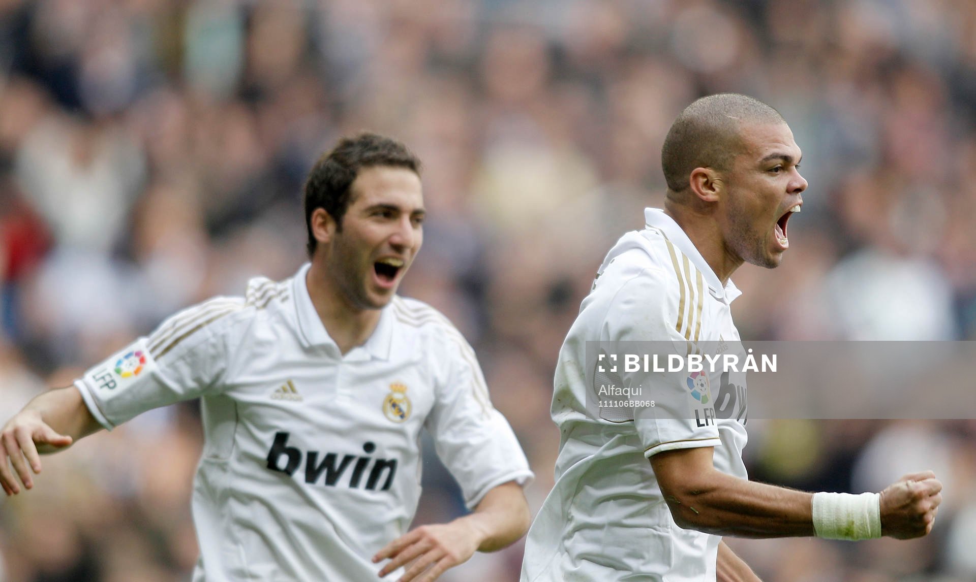 Pepe och Gonzalo Higuain, Madrid (Jubel)