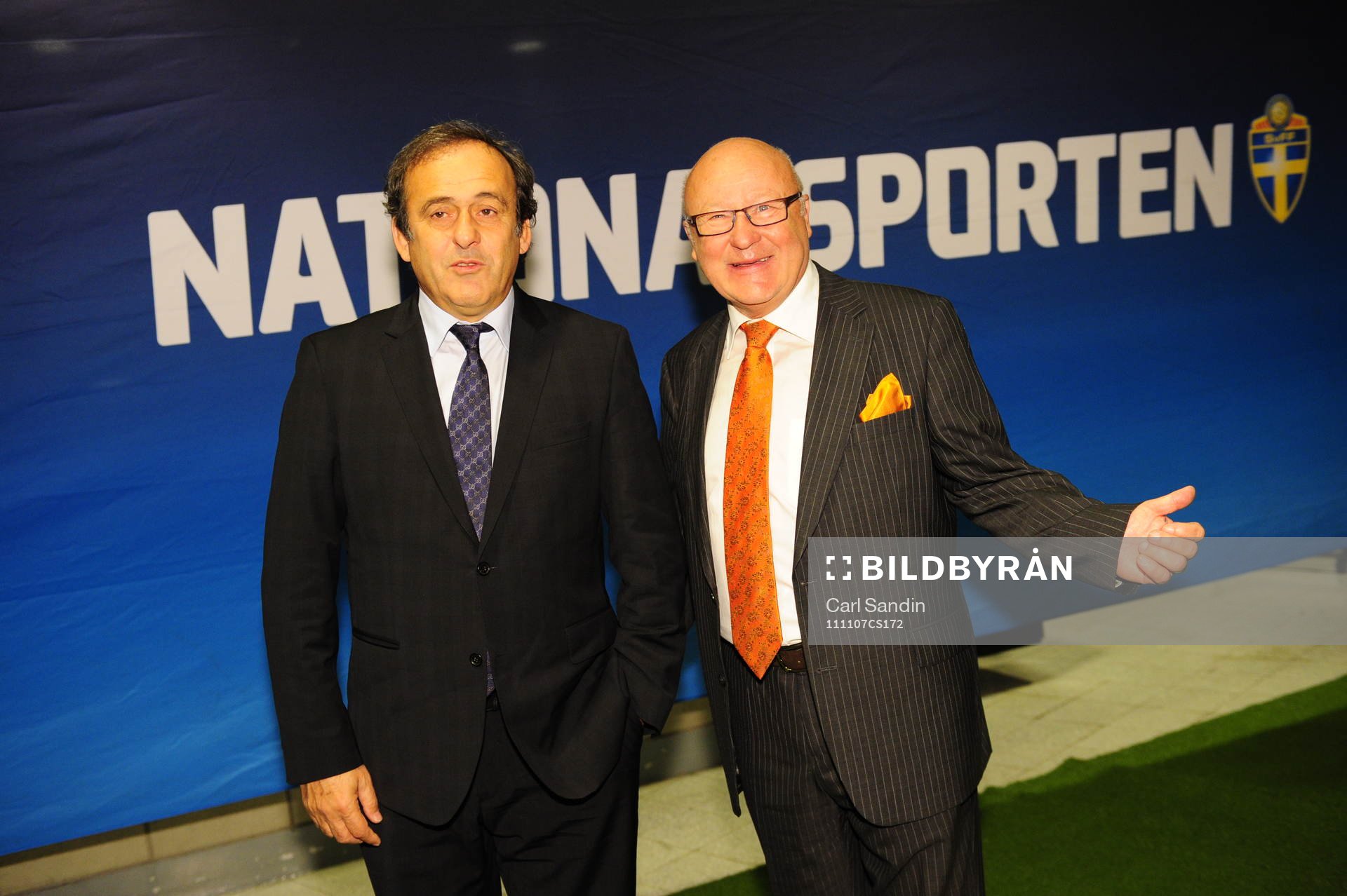 Michel Platini, Lars-Åke Lagrell, ordförande Svenska