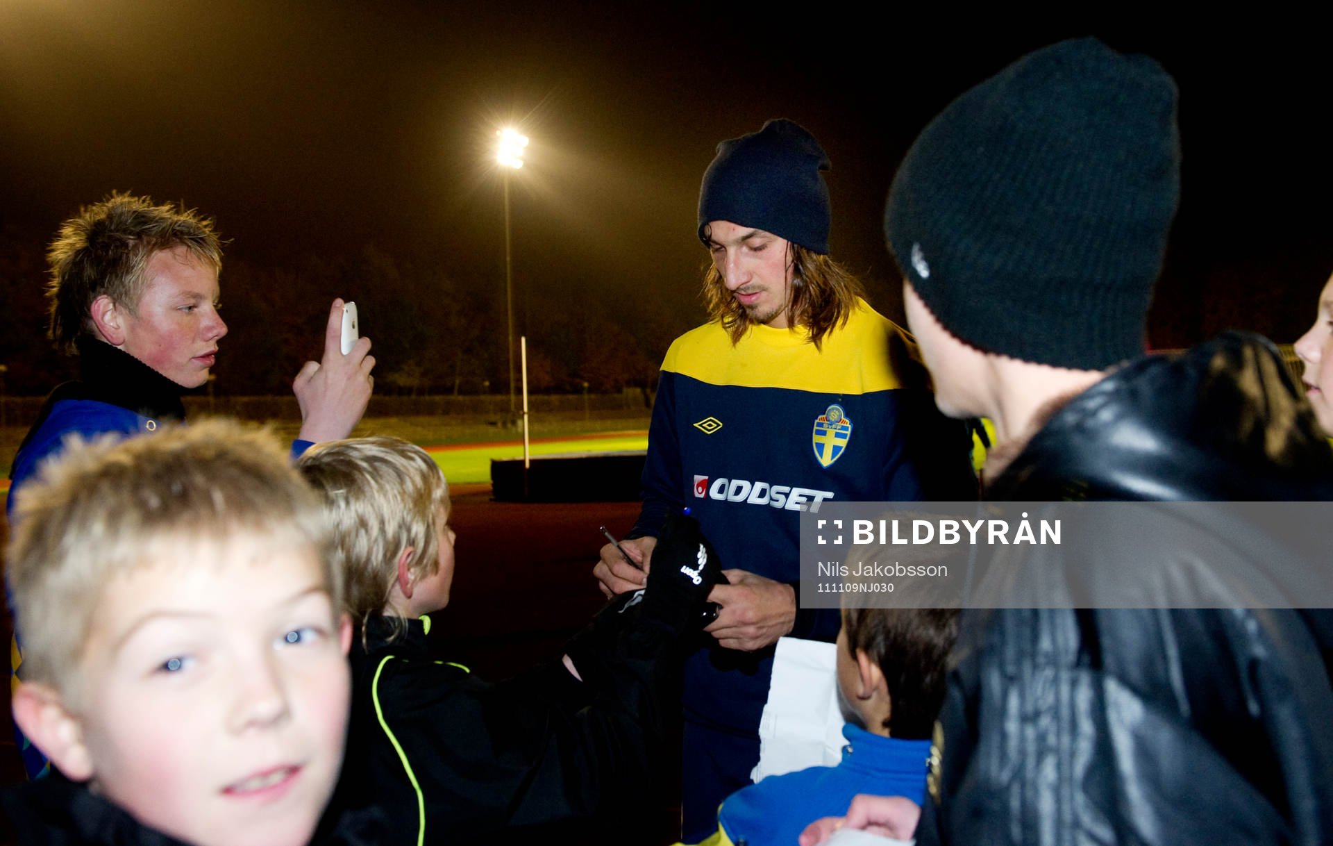 Zlatan Ibrahimovic, alltid populär bland autografjägarna