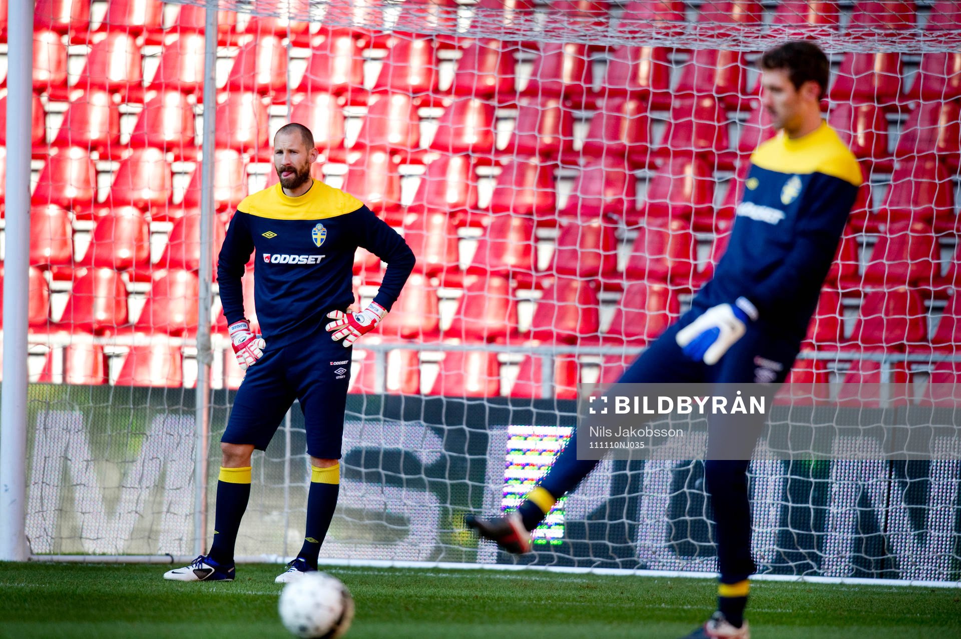 Johan Wiland, målvakt och Andreas Isaksson, målvakt