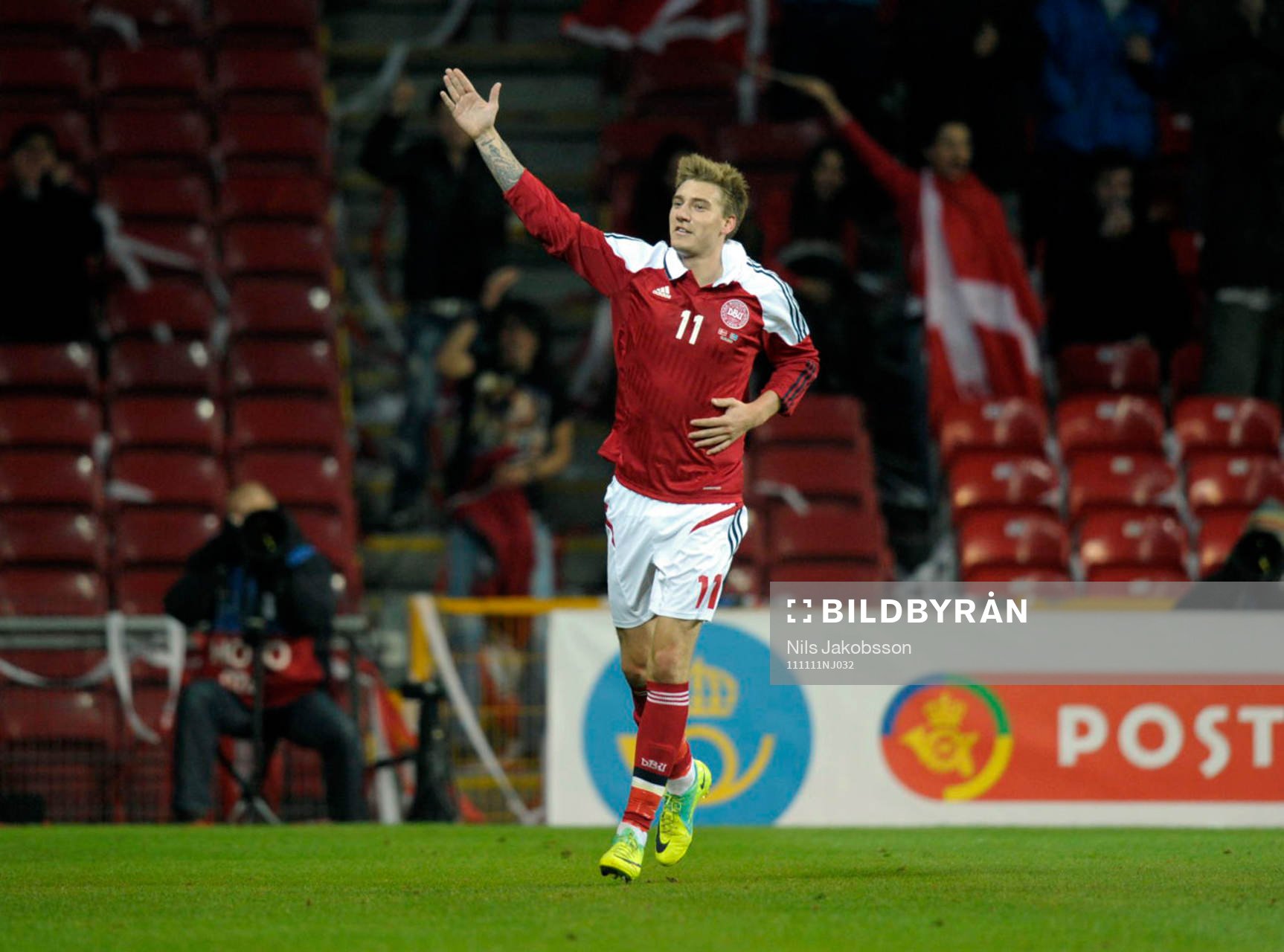 Nicklas Bendtner, Danmark (Jubel)