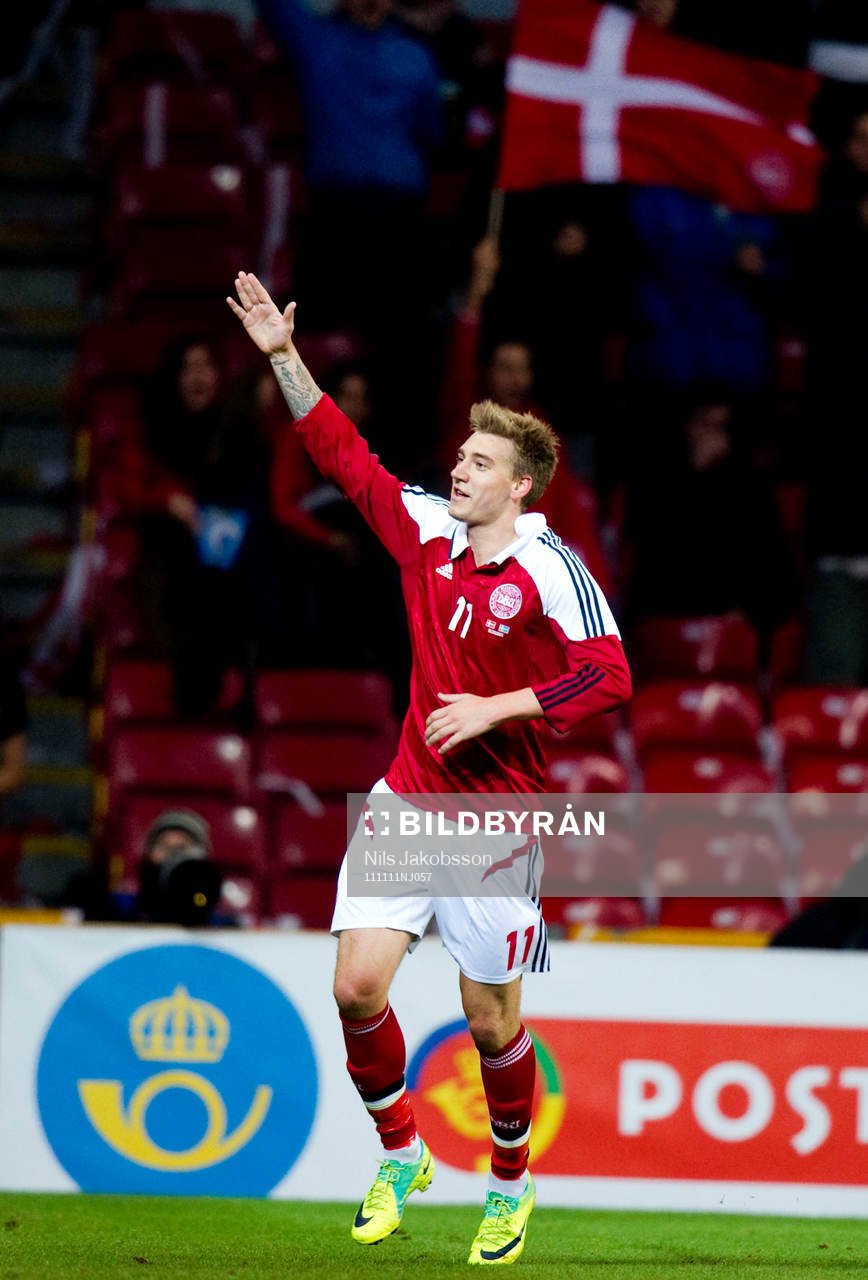 Niklas Bendtner, Danmark jubel 1-0