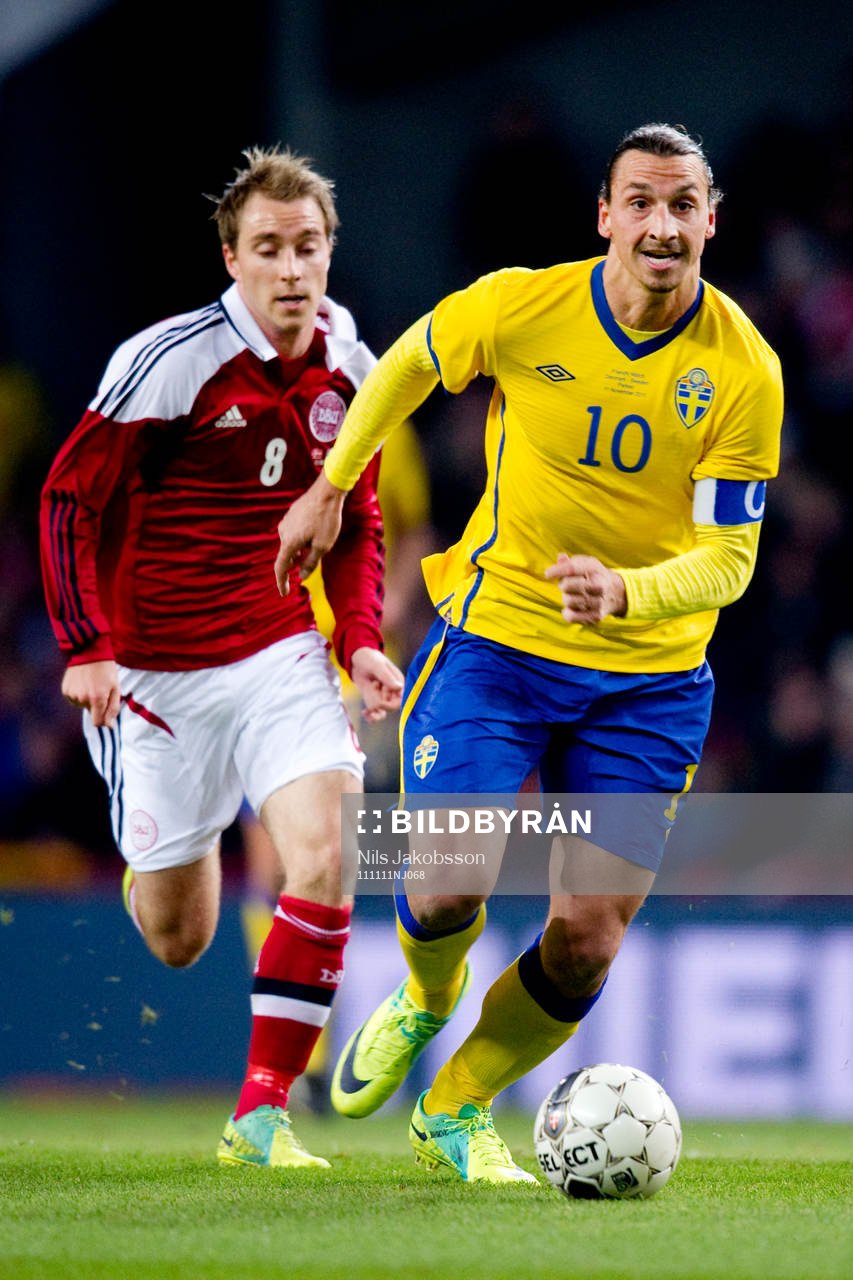 Christian D Eriksen, Danmark, Zlatan Ibrahimovic, Sverige
