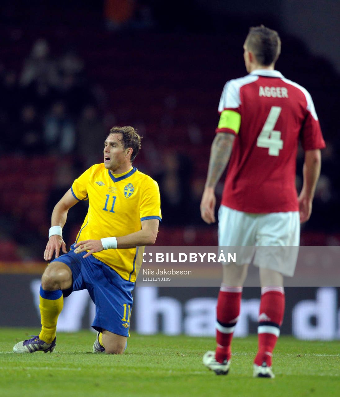 Johan Elmander, Sverige och Daniel Agger, Danmark
