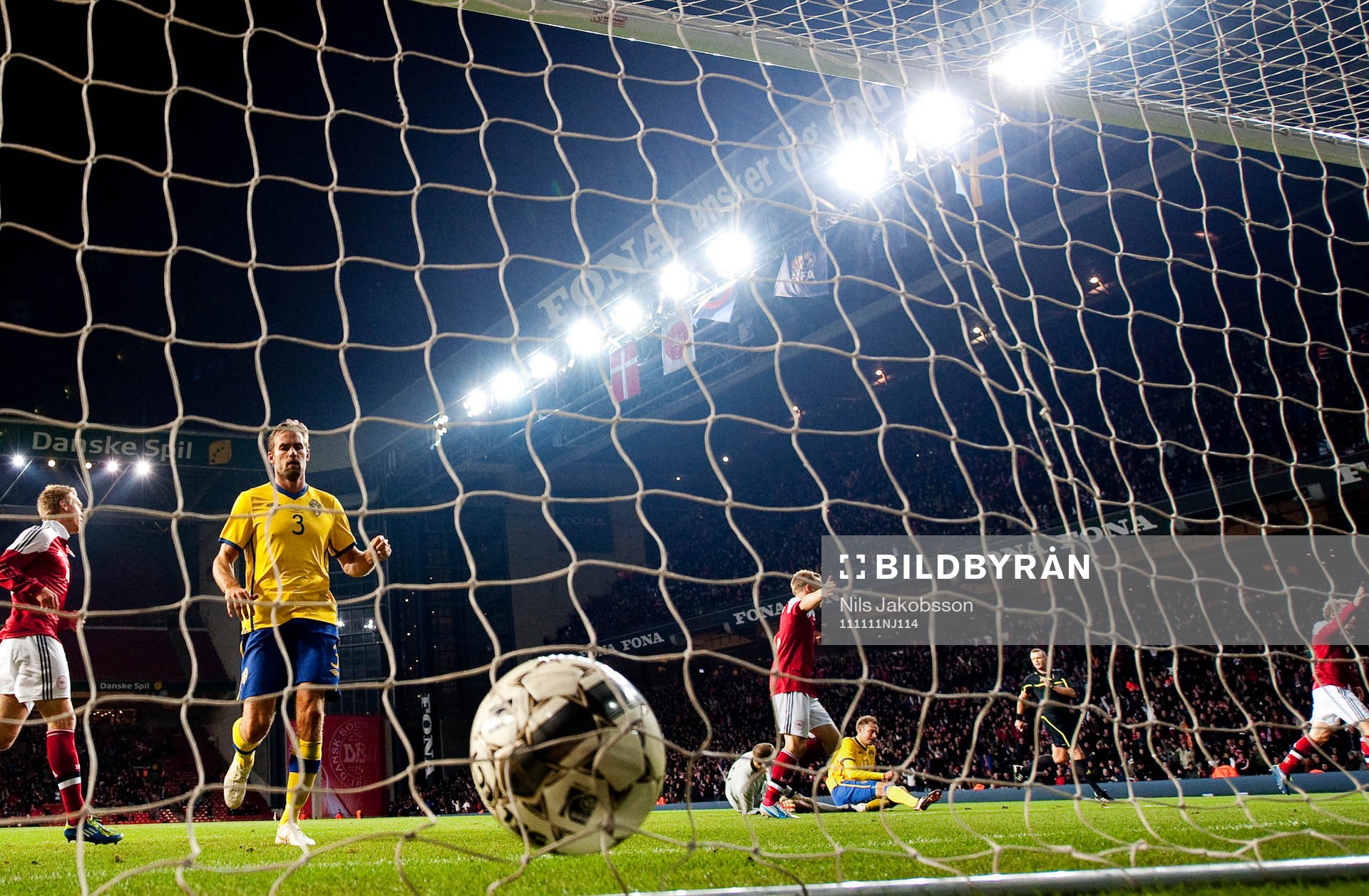 Olof Mellberg, Johan Wiland, Andreas Granqvist, Sverige,