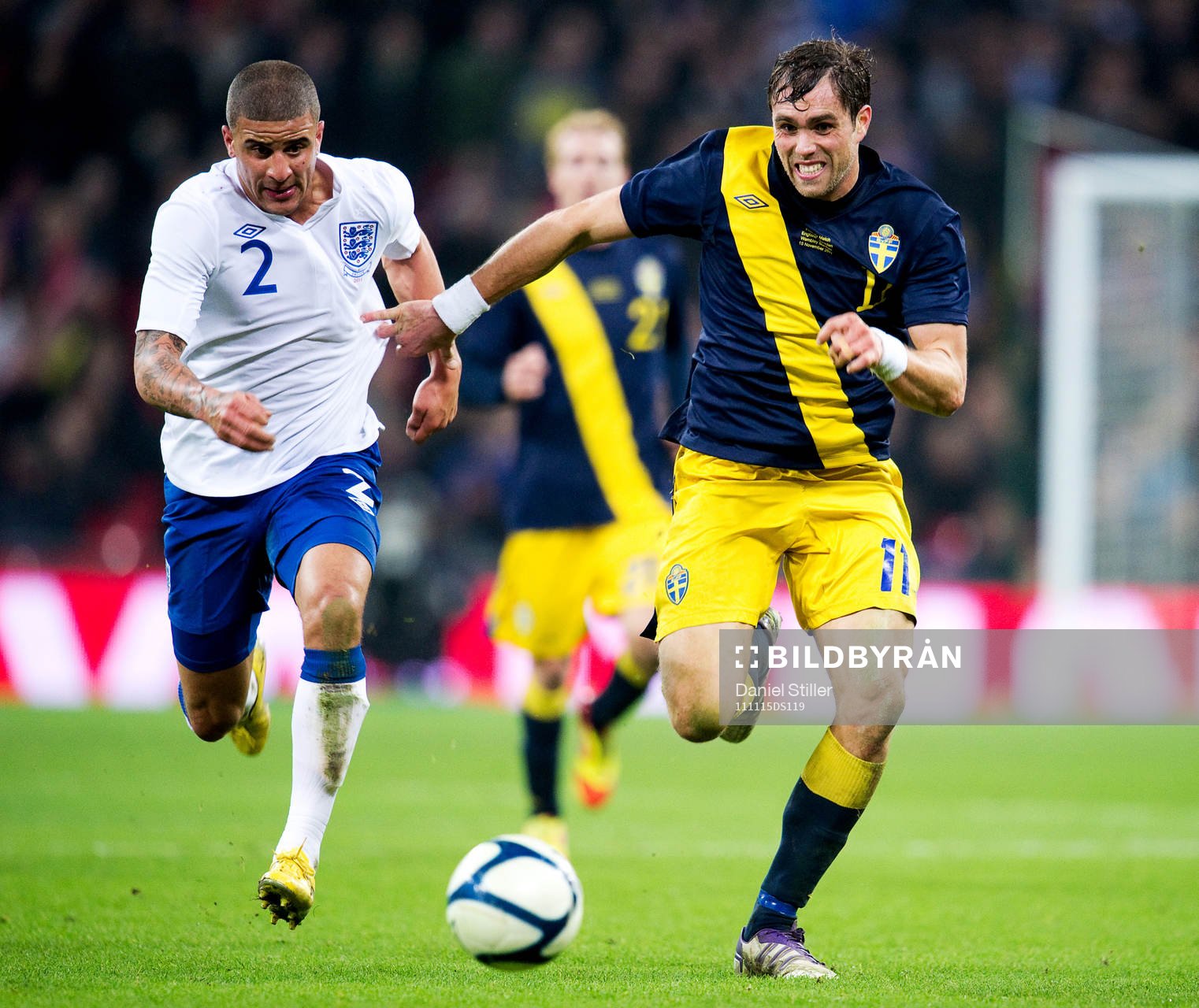 Kyle Walker, England, Johan Elmander, Sverige