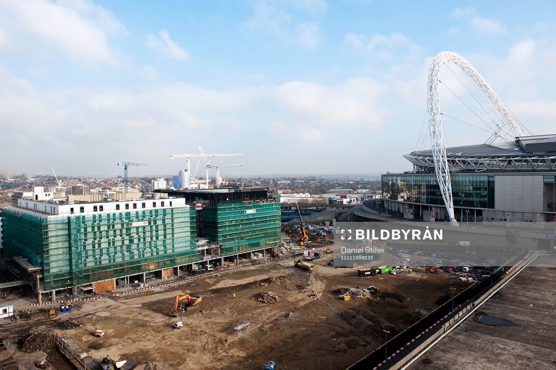 Mycket ombyggnationer runt Wembley Stadium