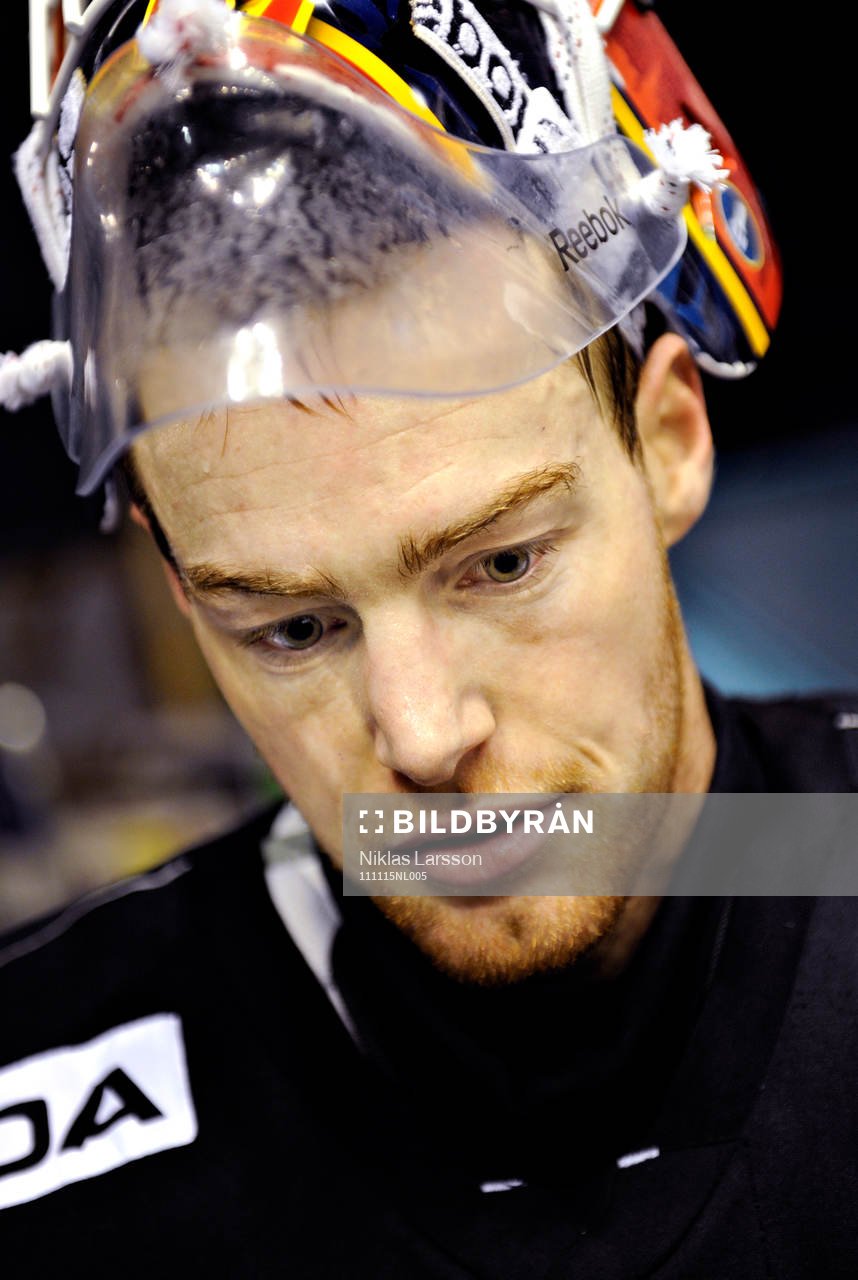Ishockey, Elitserien Djurgården målvakt Gustaf Wesslau