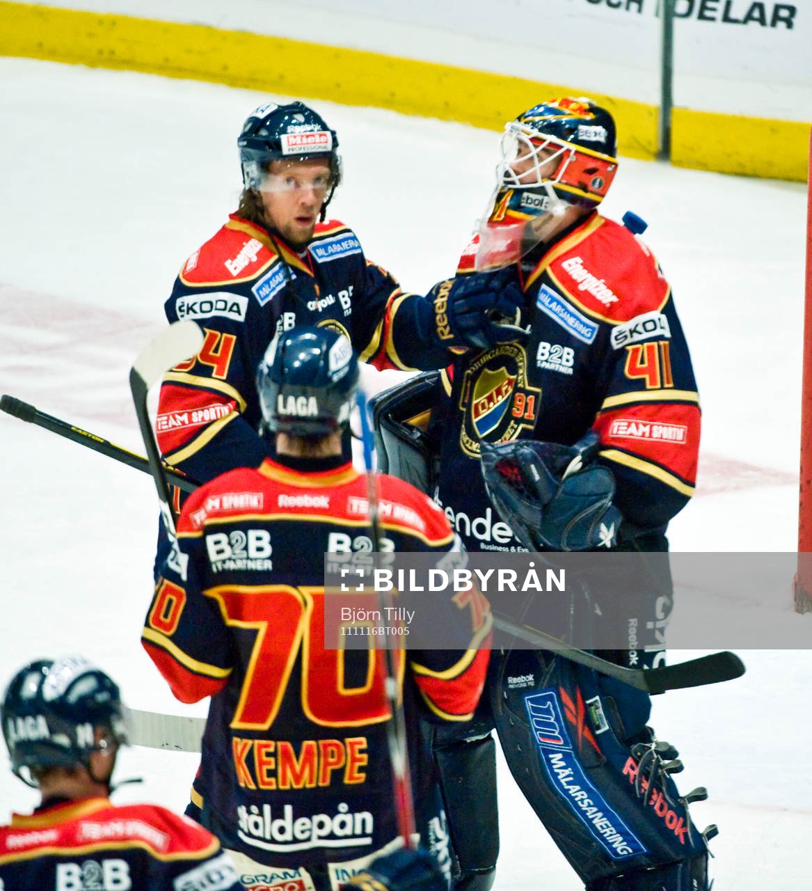 Daniel Tjärnqvist och Gustaf Wesslau, målvakt, Djurgården
