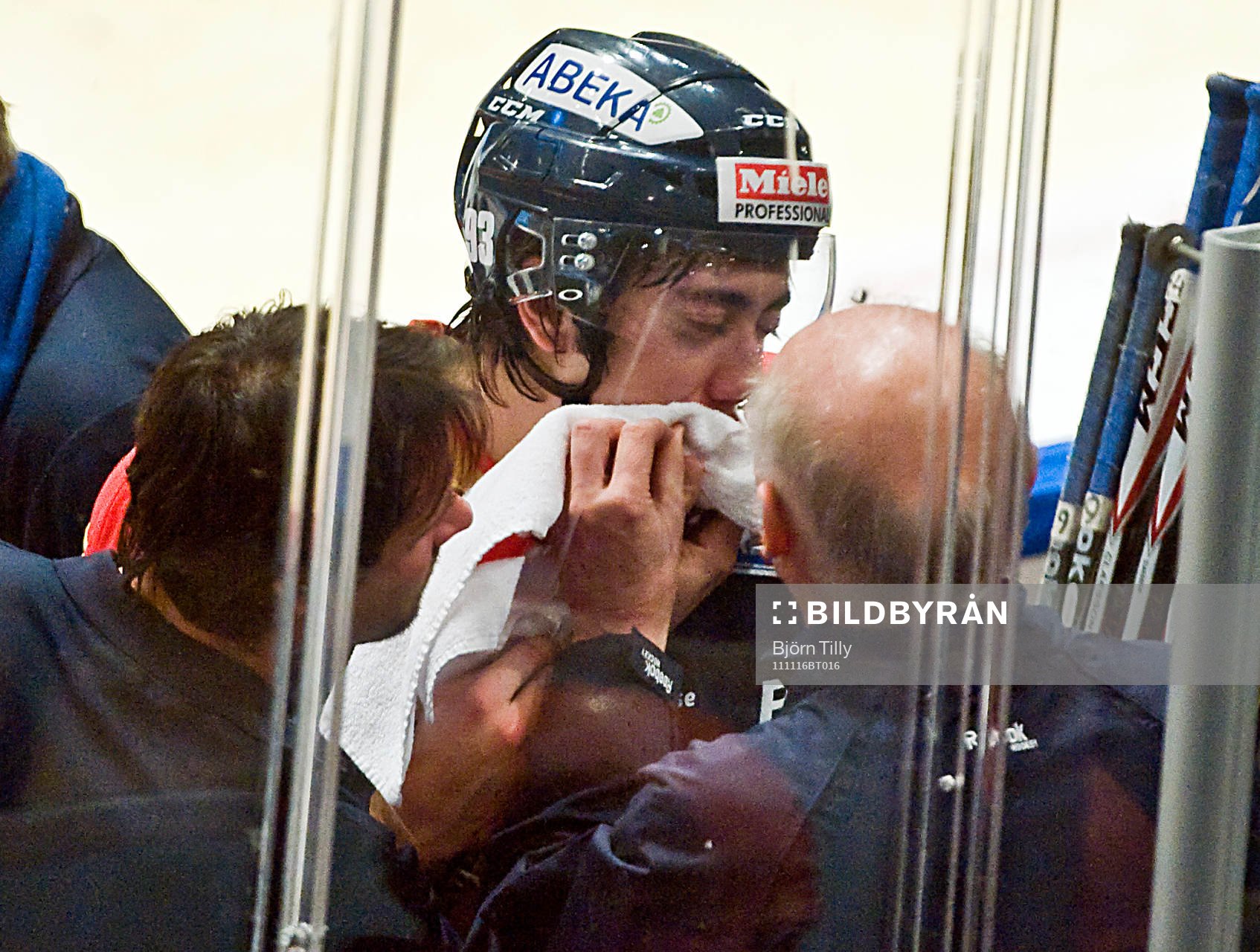 Mika Zibanejad, Djurgården skada, blod
