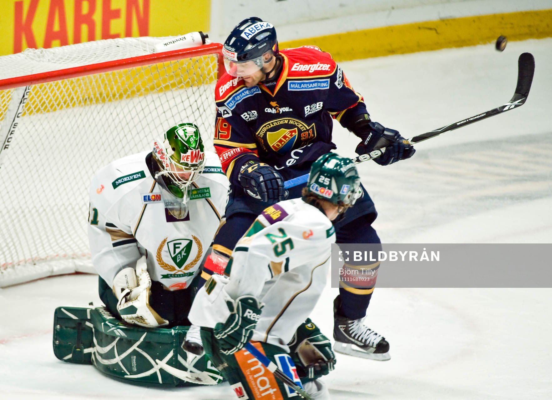 Cristopher Nihlstorp, målvakt, Färjestad och Jimmie
