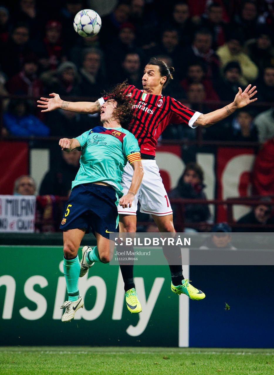 Carles Puyol, Barcelona, i en luftduell med Zlatan