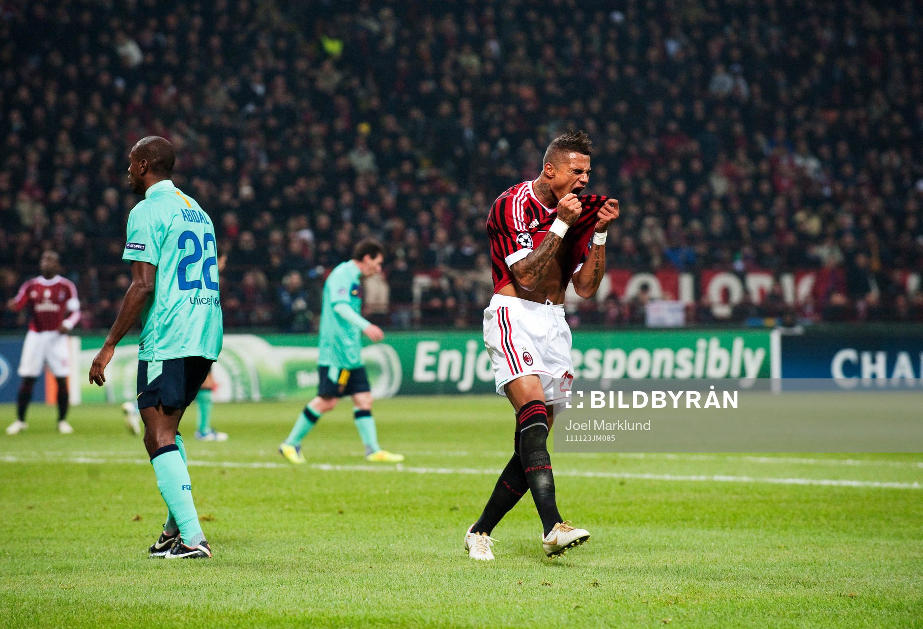Kevin Prince Boateng, AC Milan, skriker ut sin frustration