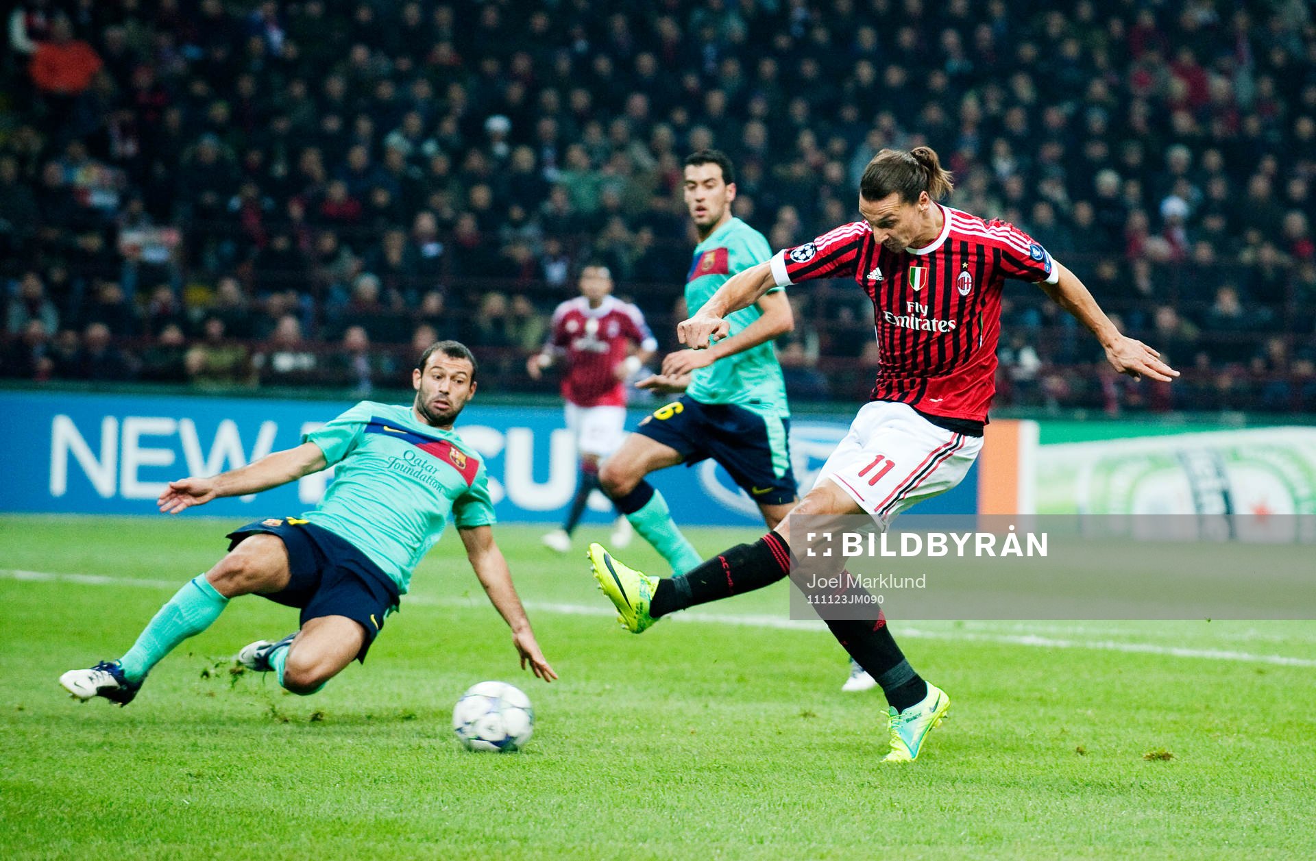 Zlatan Ibrahimovic, AC Milan, gör 1-1