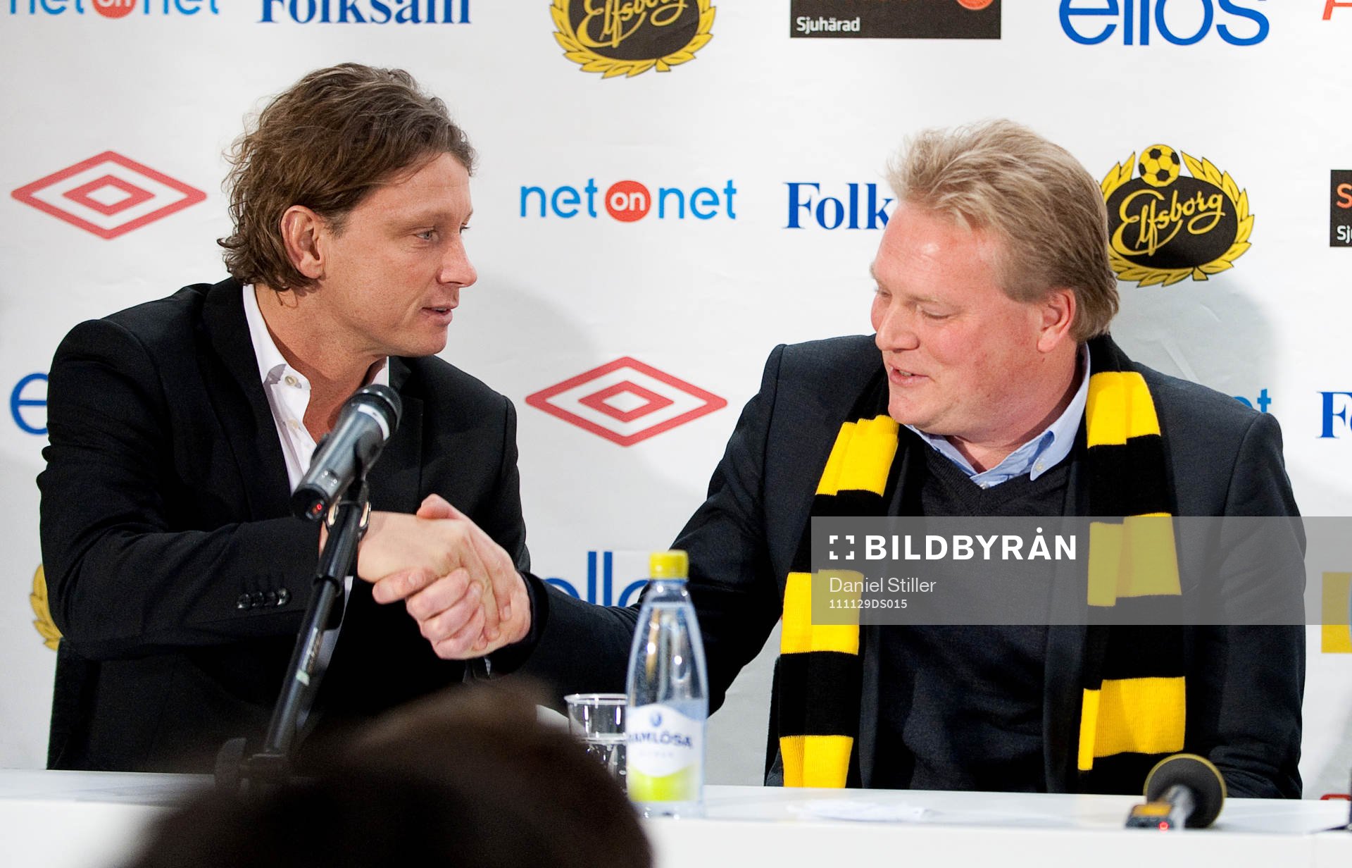 Elfsborg presenterar nya tränare Jörgen Lennartsson, här