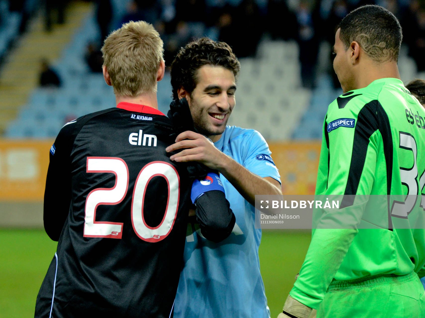 Ramus Elm, Alkmaar och Jimmy Durmaz, Malmö skojar innan