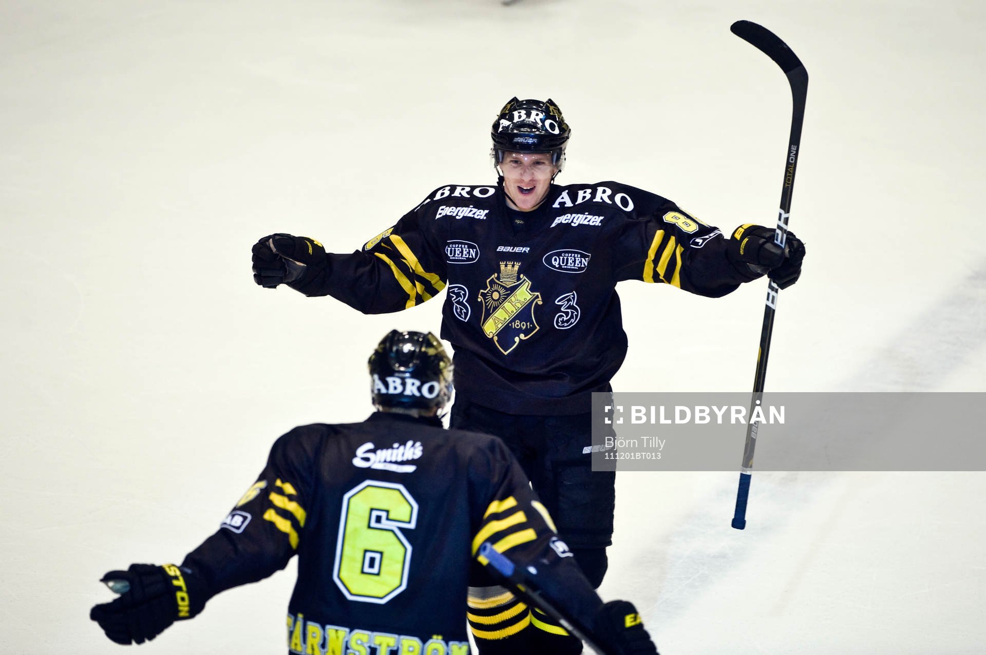 Oscar Ahlström, AIK, jubel